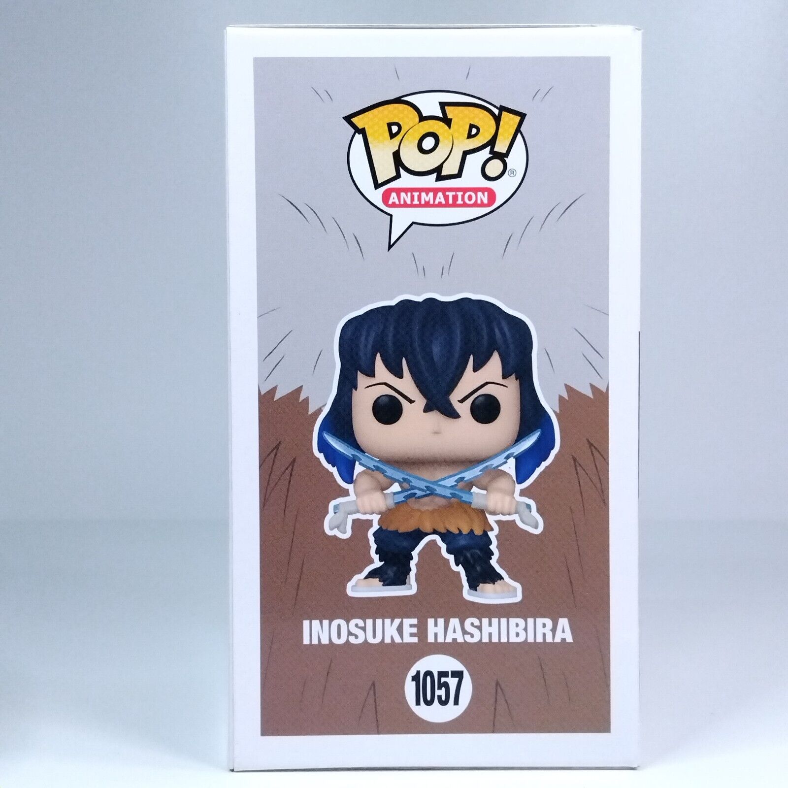 Funko Pop! Anime Demon Slayer Inosuke Hashibira Gamestop #1057 CRACKED INSERT