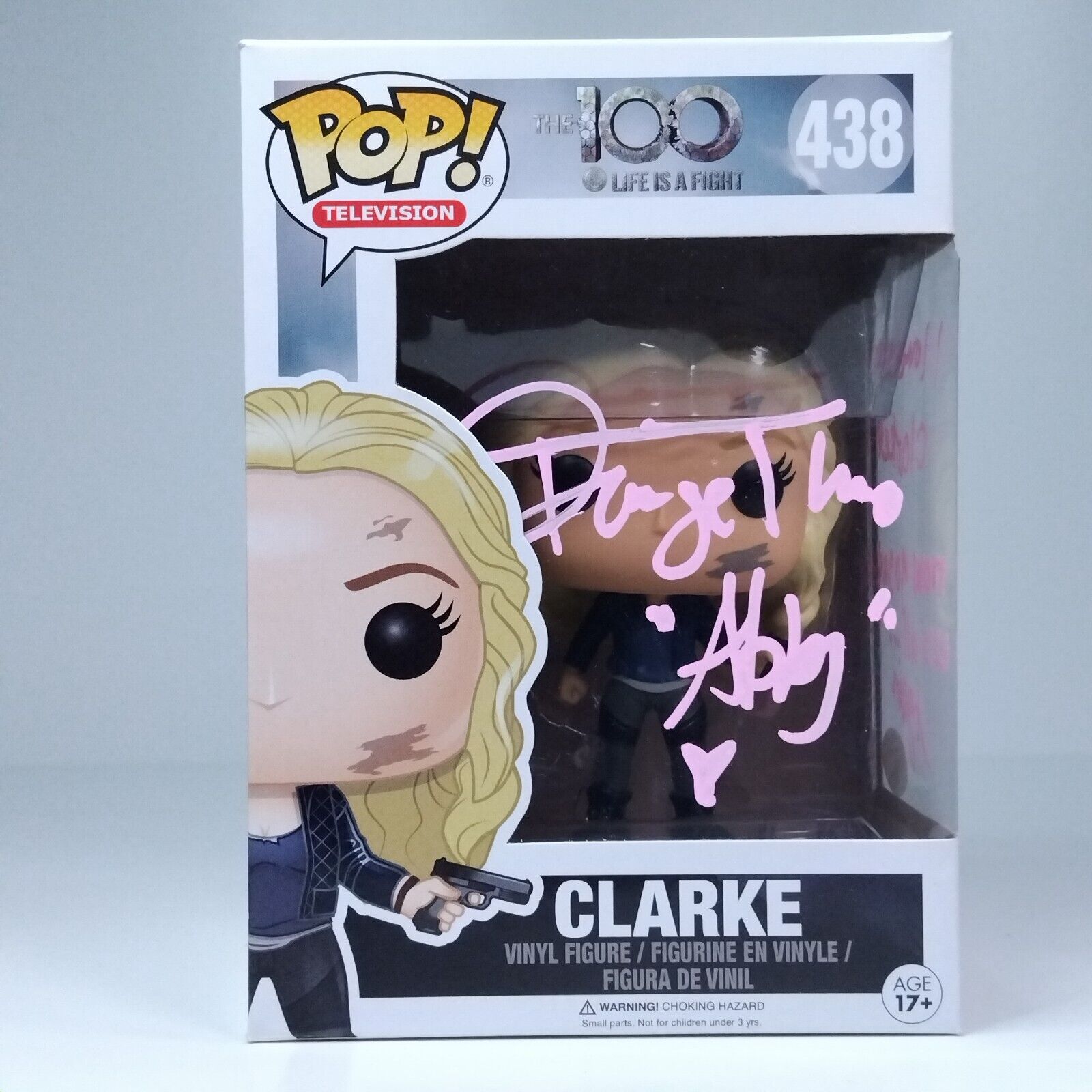 Funko Pop! TV The 100 Clarke Signed Paige Turco with C/Name & Quote COA #438 WS