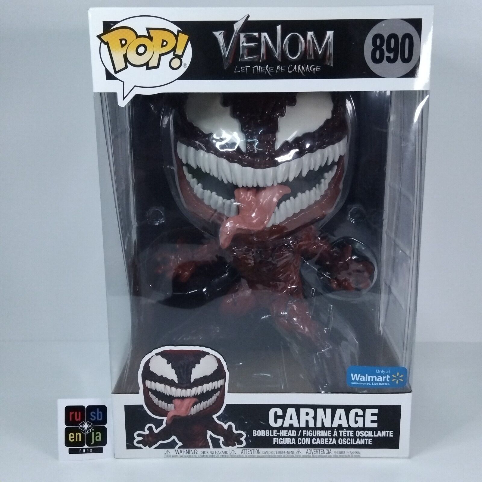 Funko Pop! Marvel Venom Carnage 10" Inch #890