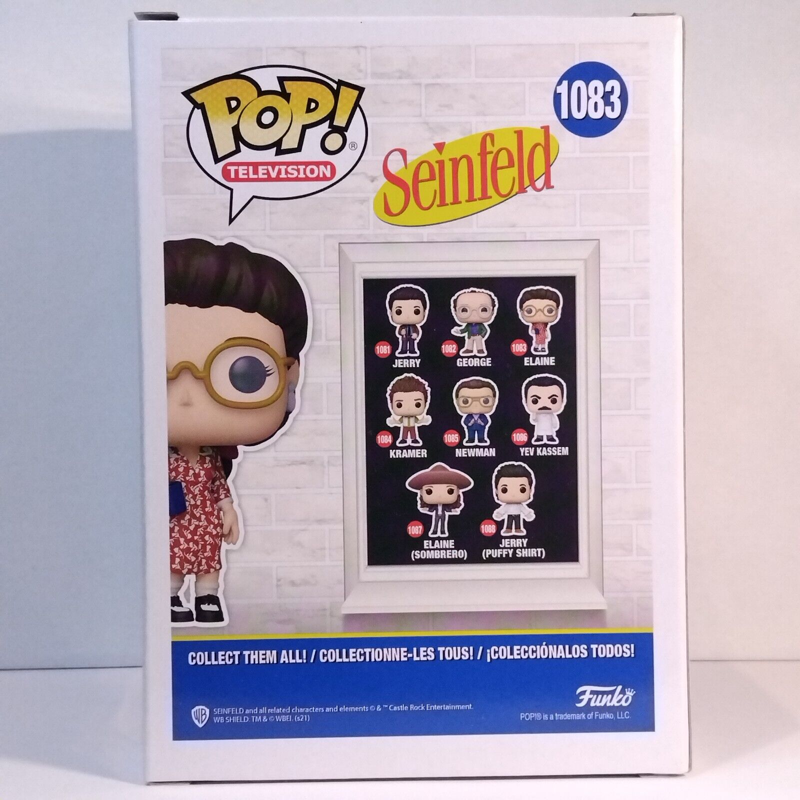 Funko Pop! TV Seinfeld Elaine Julia Louis-Dreyfus COA #1083 WS