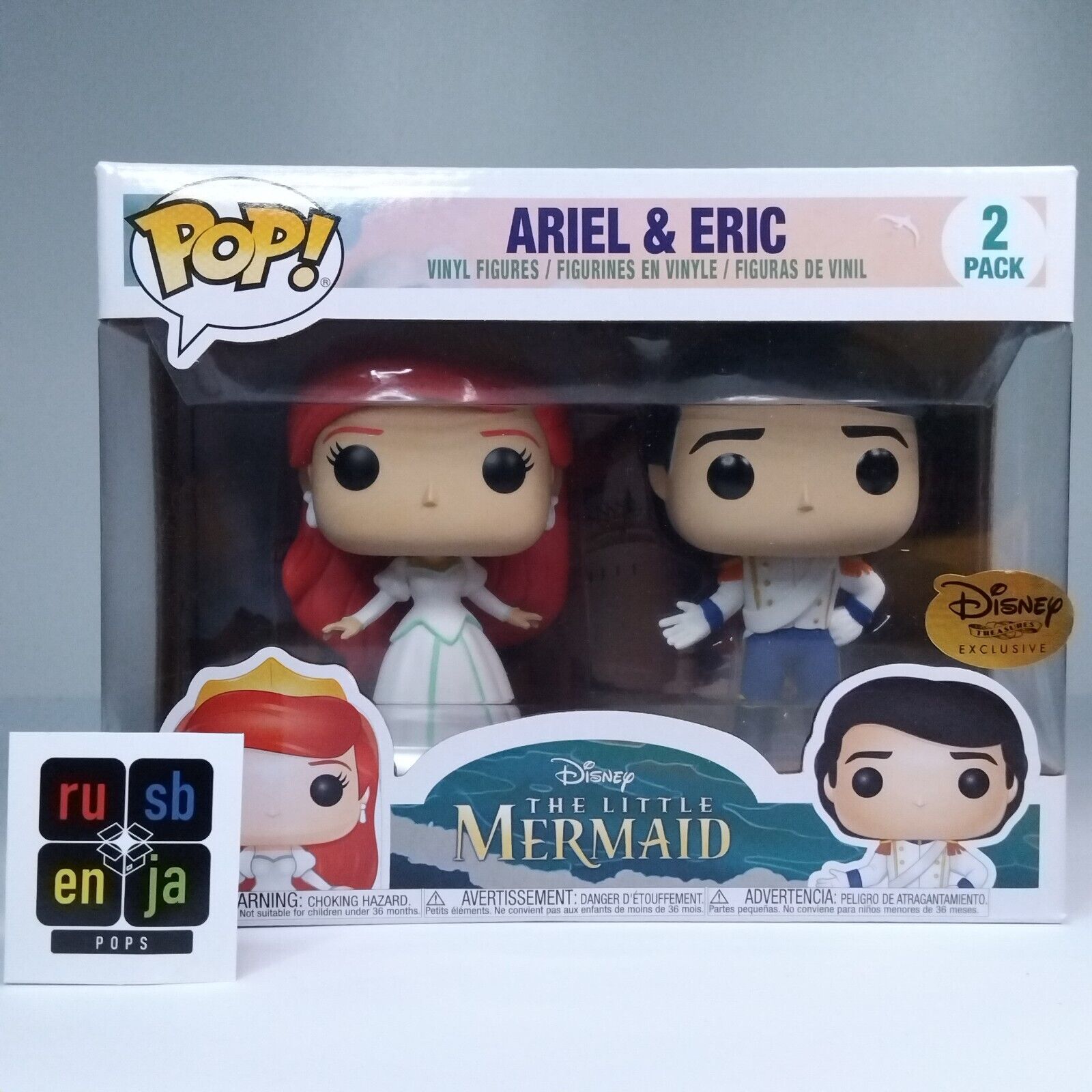 Funko Pop! Disney The Little Mermaid Ariel & Prince Eric Exclusive 2 Pack