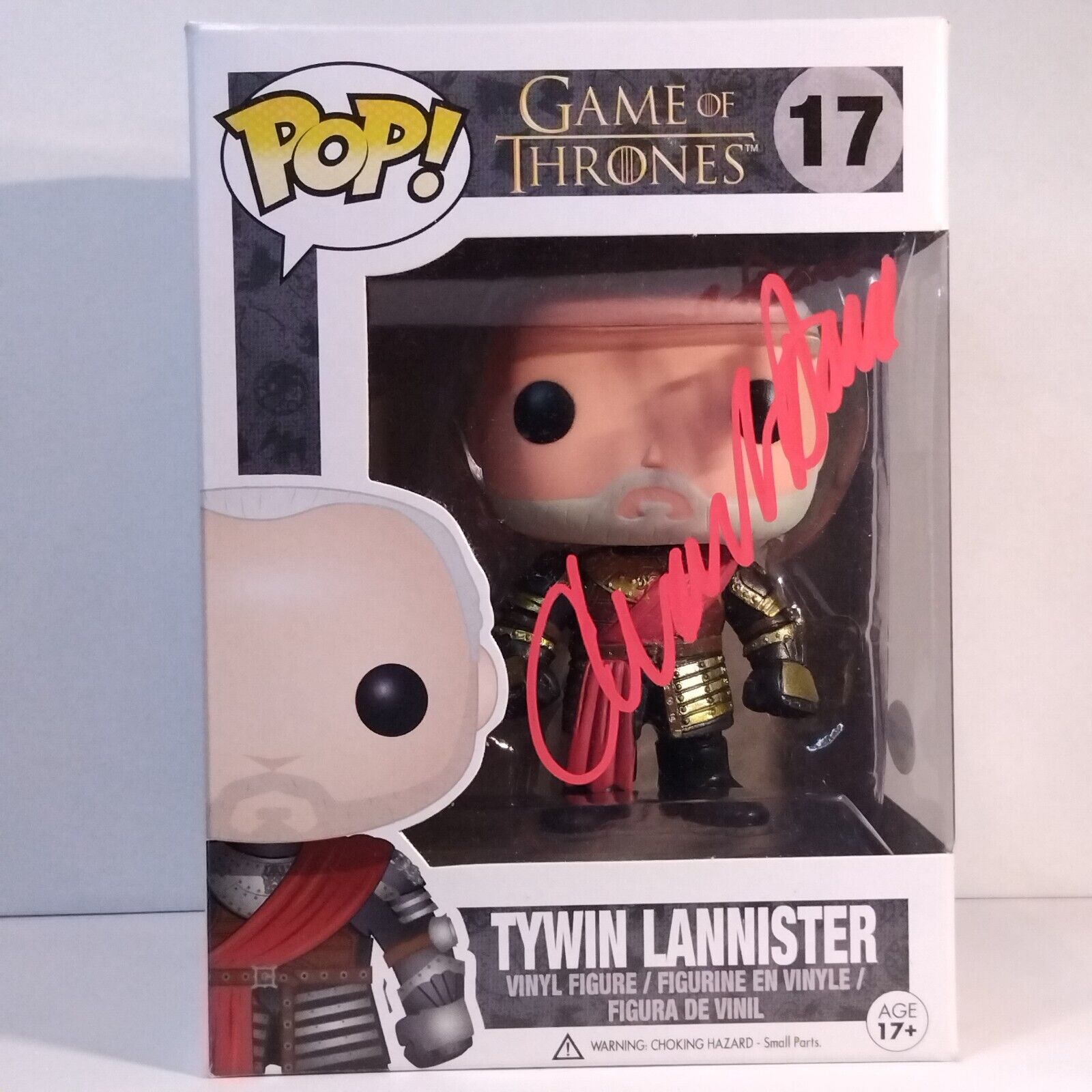 Funko Pop! TV Game of Thrones Tywin Lannister Signed Charles Dance COA #17 WS