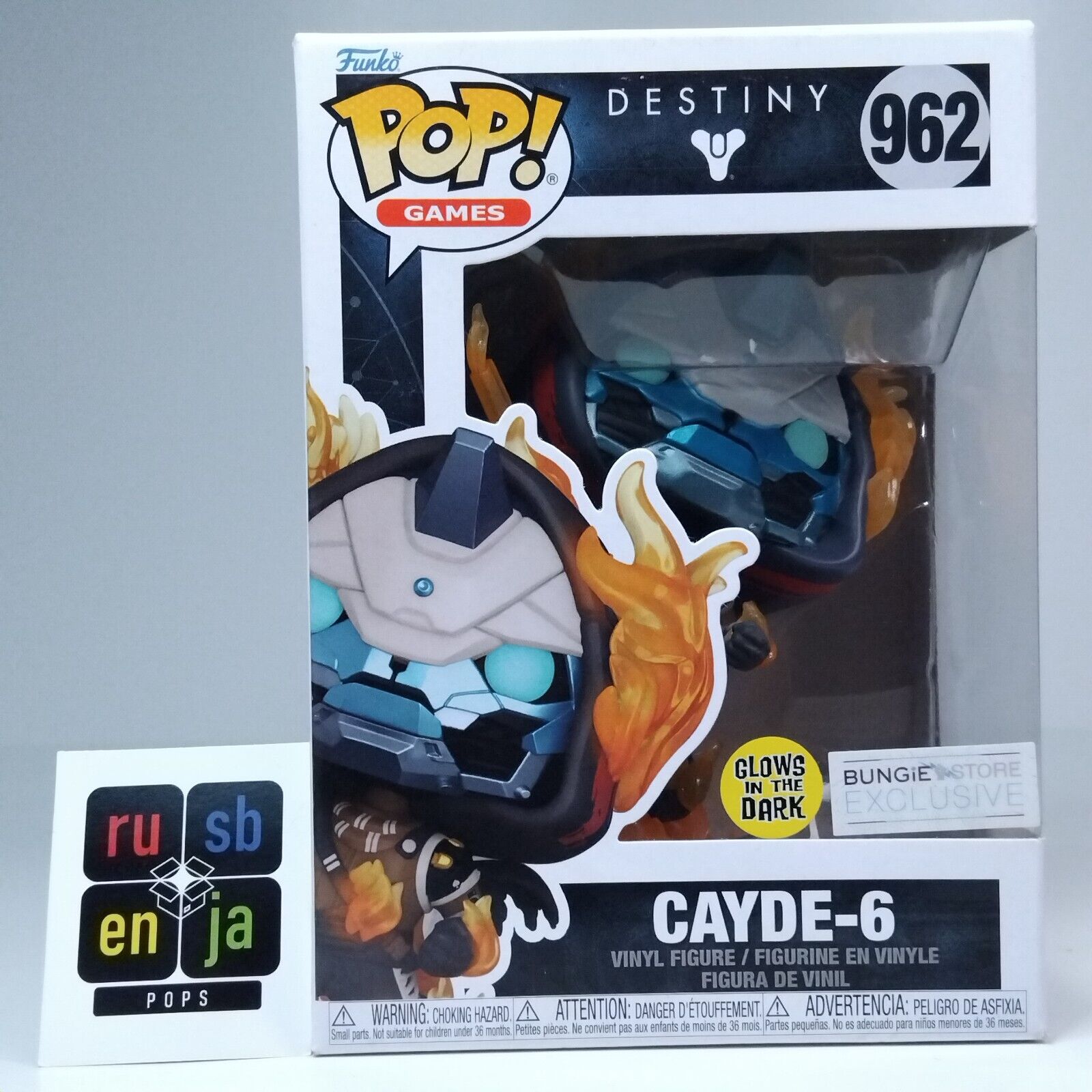 Funko Pop! Movies Destiny Cayde-6 Glows Bungie Store Exclusive #962