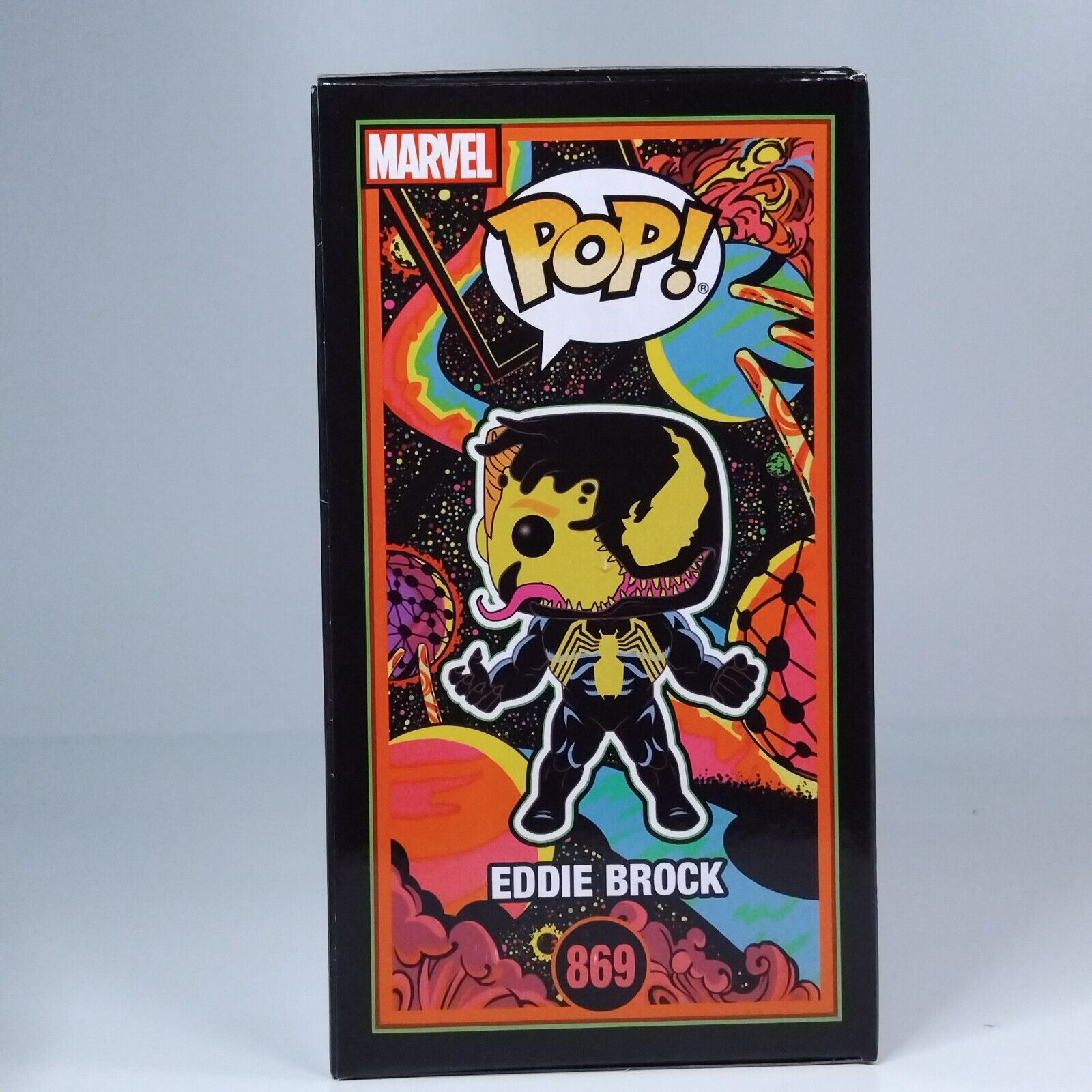 Funko Pop! Marvel Blacklight Eddie Brock Signed Tom Hardy COA #869 WS