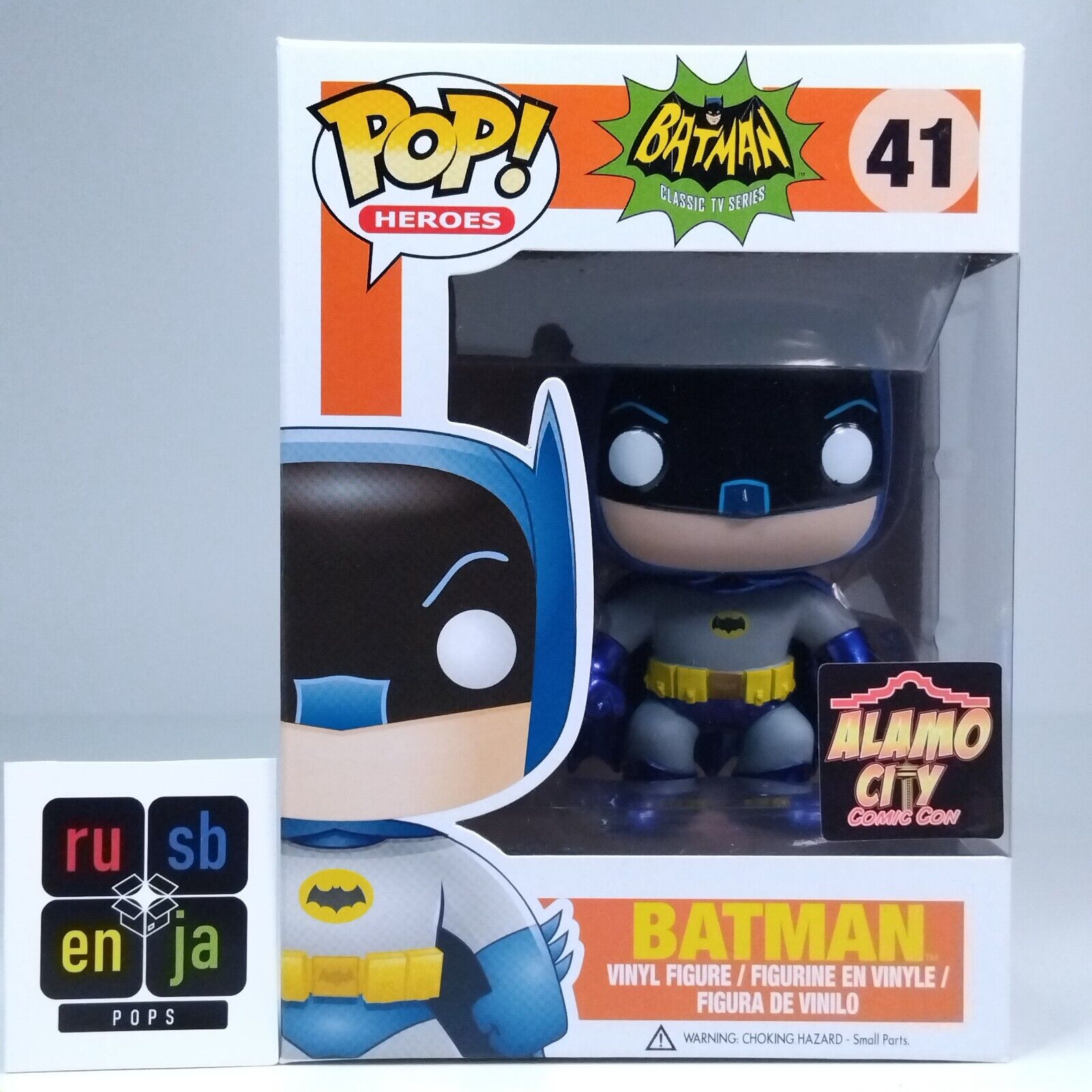 Funko Pop! DC Heroes Batman Classic TV Series Metallic Alamo City Exclusive #41