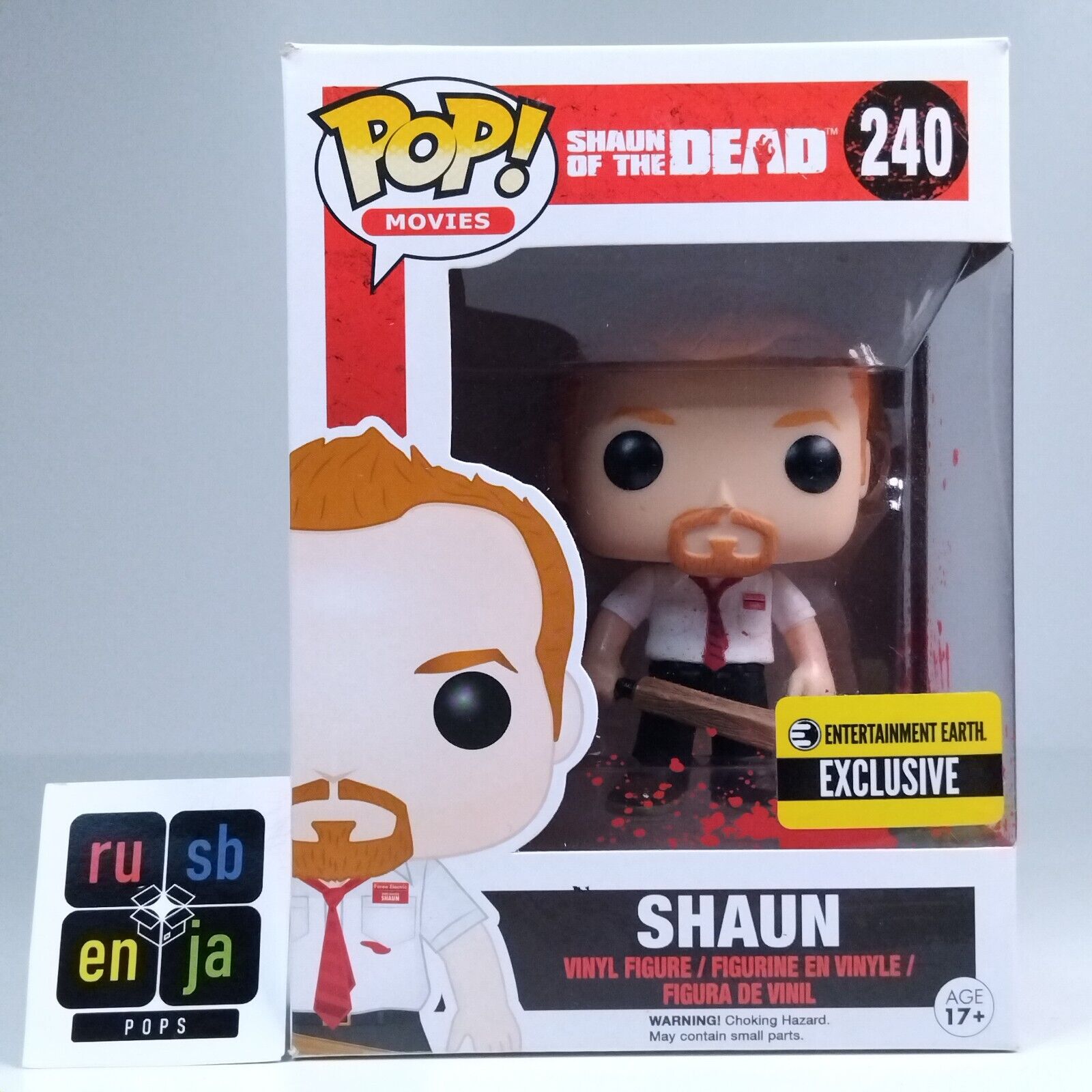 Funko Pop! Movies Horror Shaun of the Dead - Shaun Bloody EE Exclusive #240