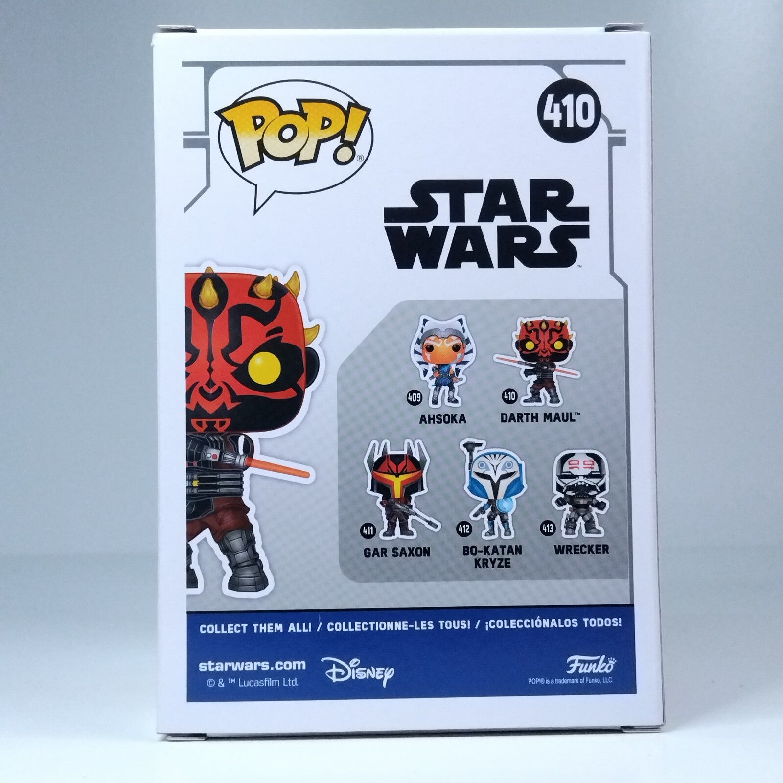 Funko Pop! Star Wars Darth Maul Signed Ray Park COA #410 WS