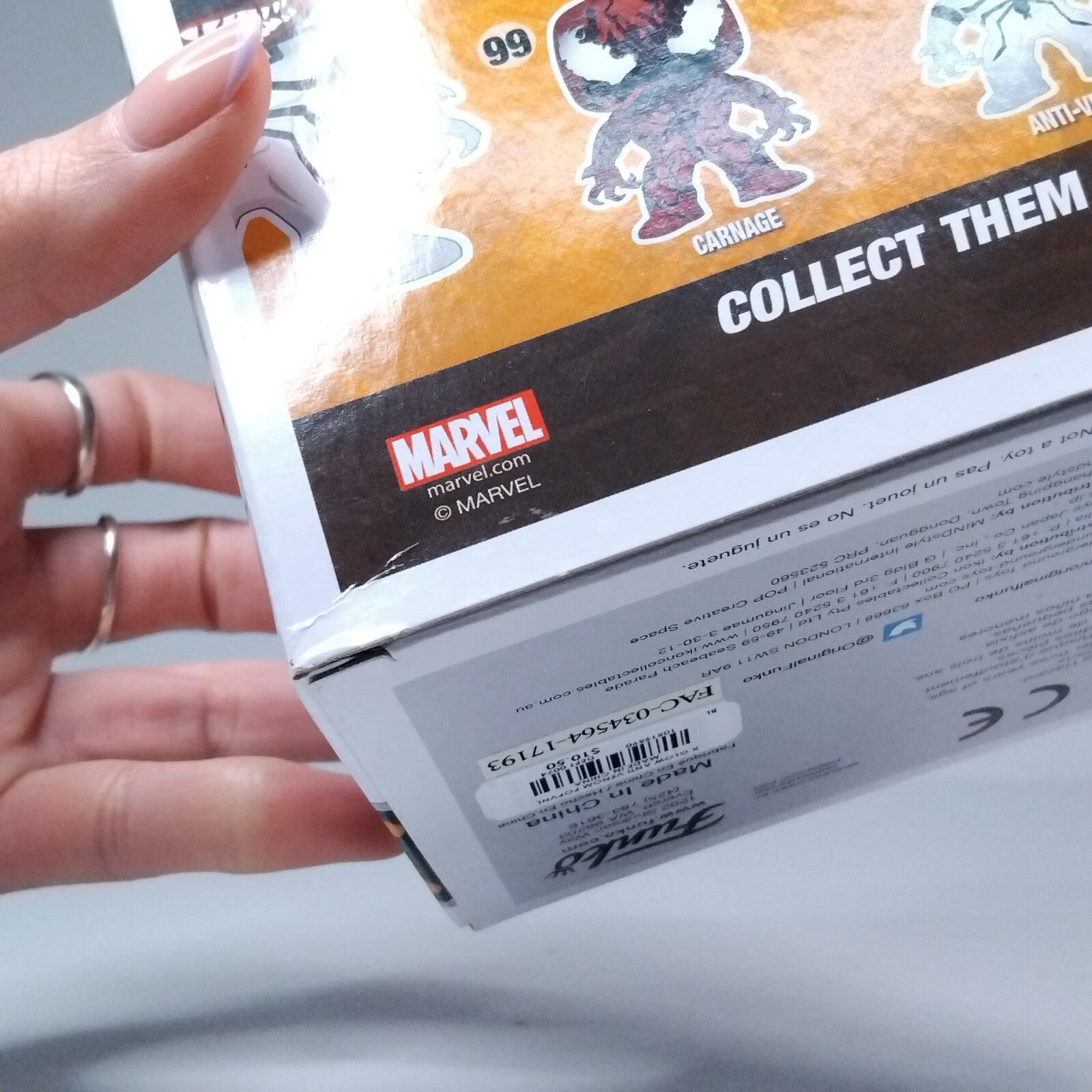 Funko Pop! Marvel Anti-Venom Boxlunch Glows in the Dark Exclusive #100