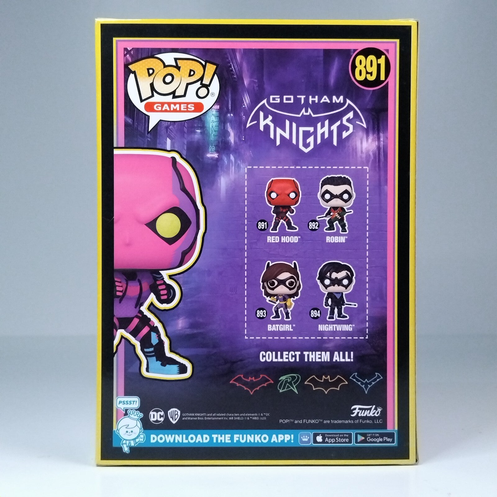 Funko Pop! DC Heroes Games Blacklight Gotham Knights Red Hood Special #891