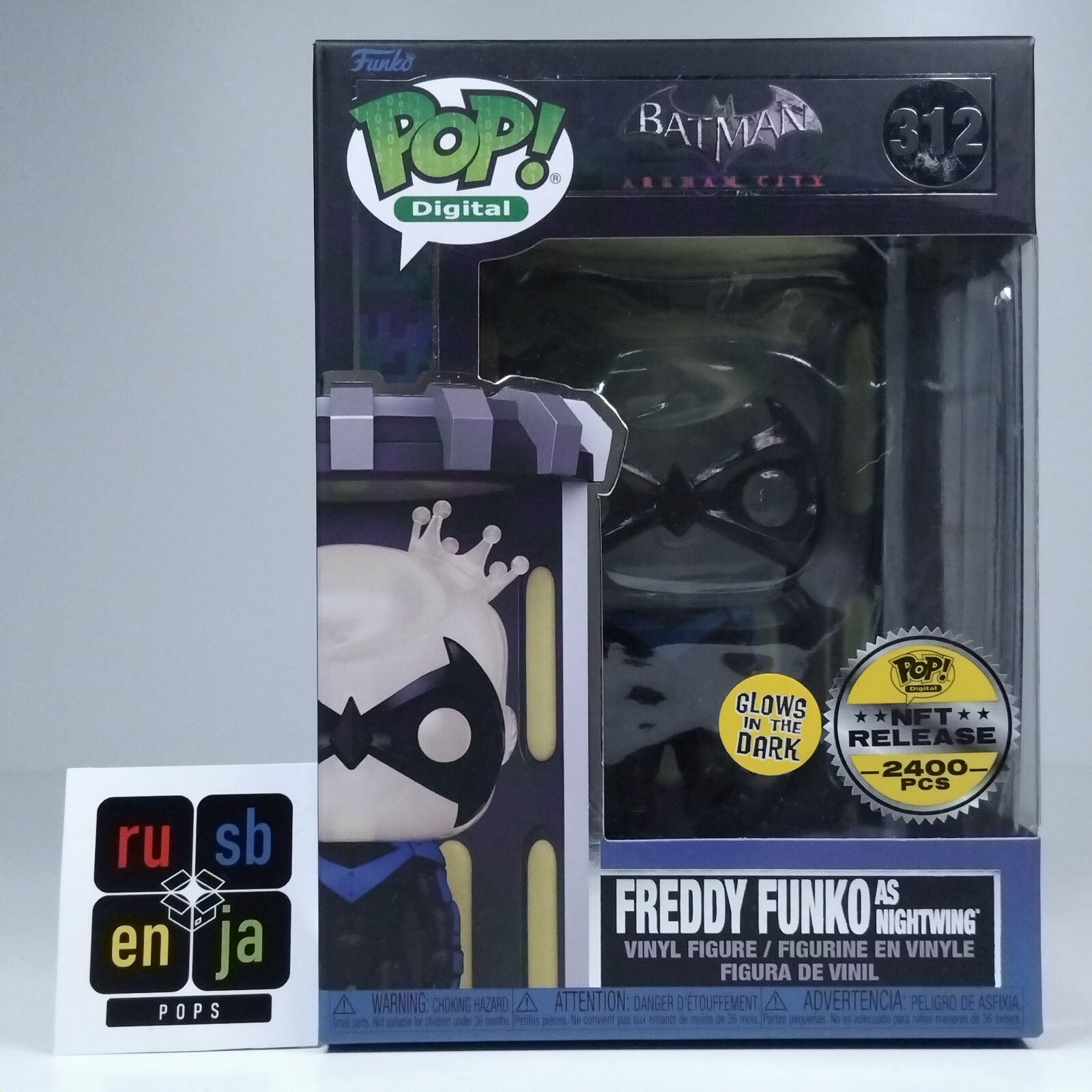 Funko Pop! Digital DC Heroes Batman Freddy Funko Nightwing Glows 2,400 Pcs #312