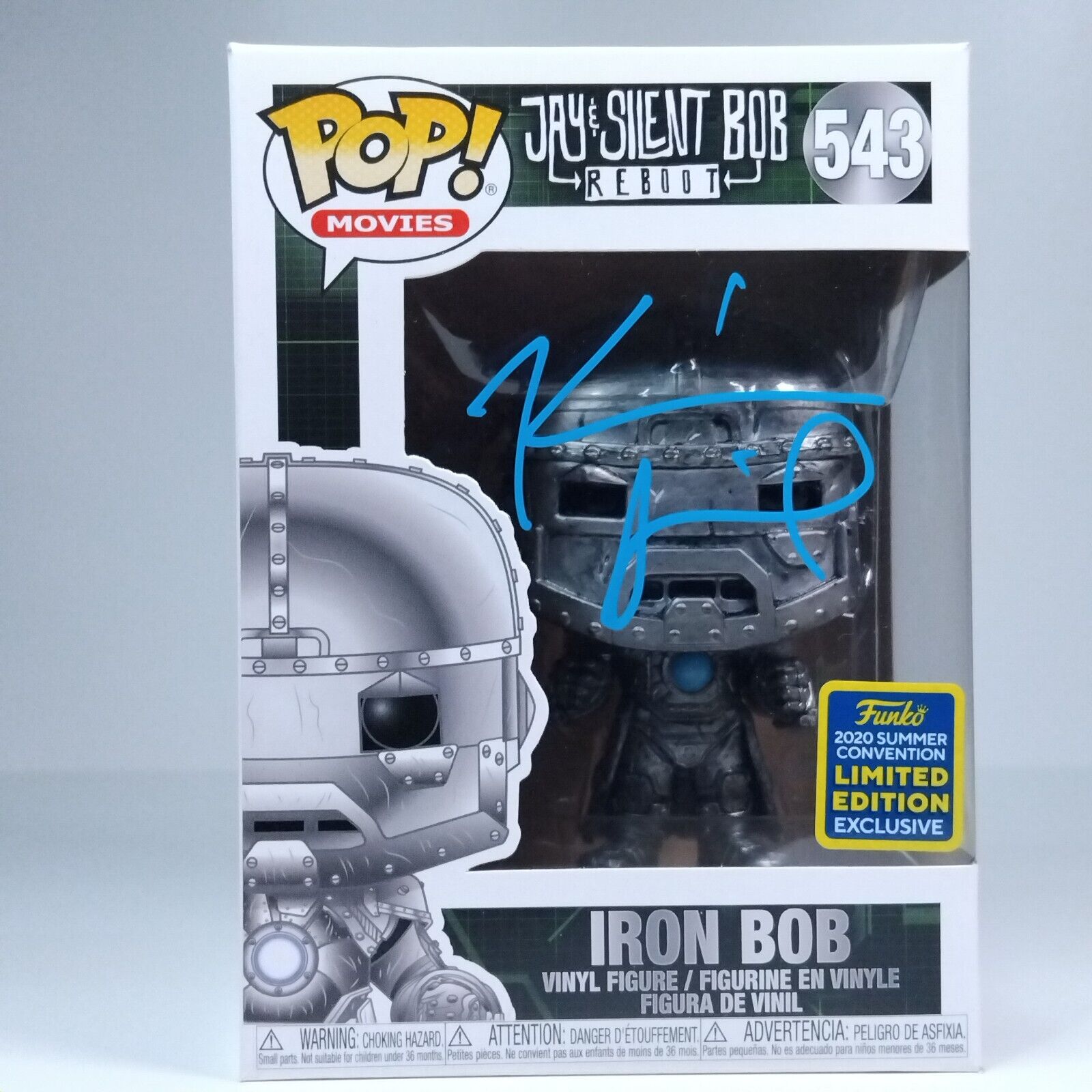 Funko Pop! Movies Jay & Silent Bob Iron Bob Signed Kevin Smith COA #543