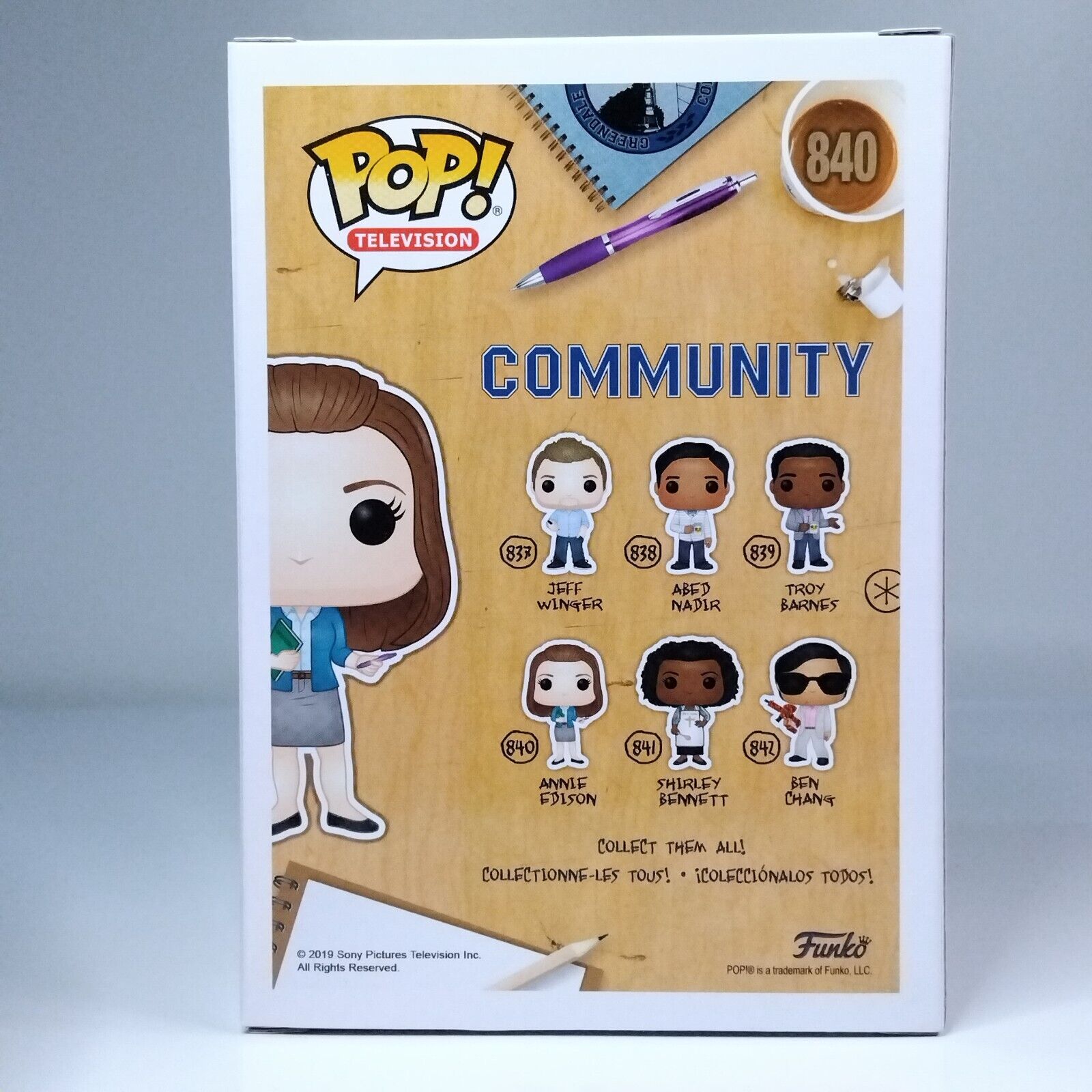 Funko Pop! TV Community Annie Edison Signed Alison Brie COA #840 WS