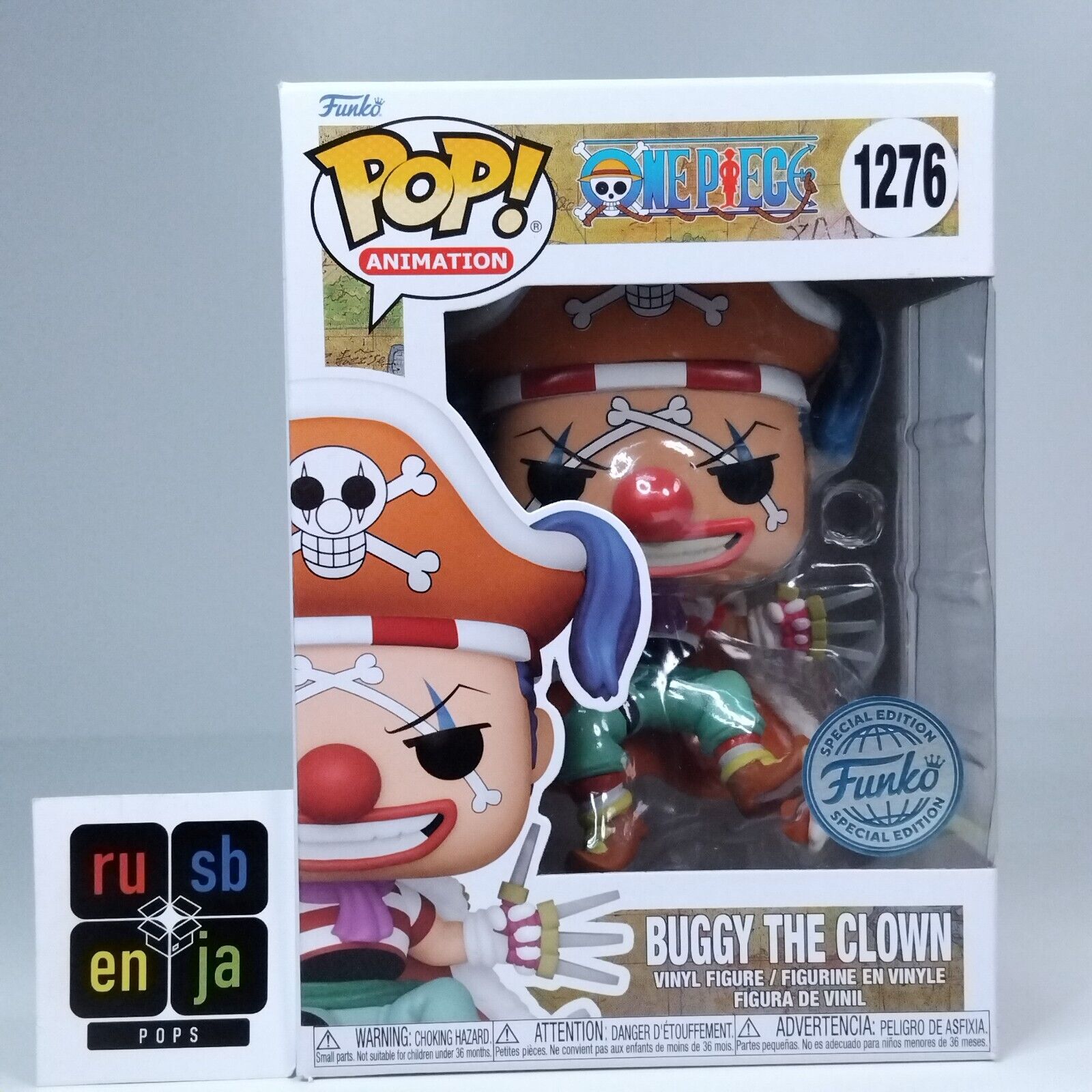 Funko Pop! Anime One Piece Buggy the Clown Special Edition #1276