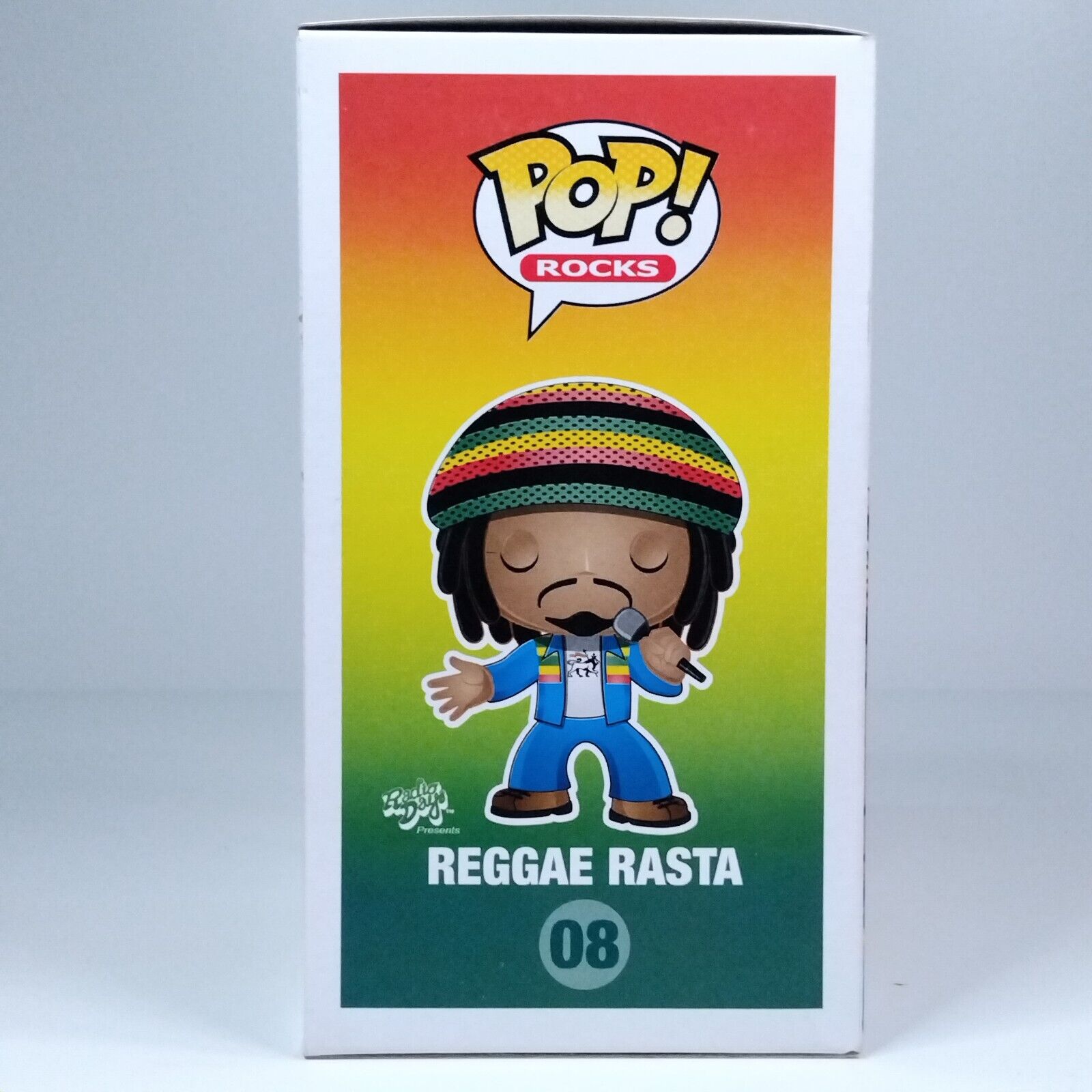 Funko Pop! Rocks Music Reggae Rasta Green Shirt Chase #08 MISSING CHASE STICKER