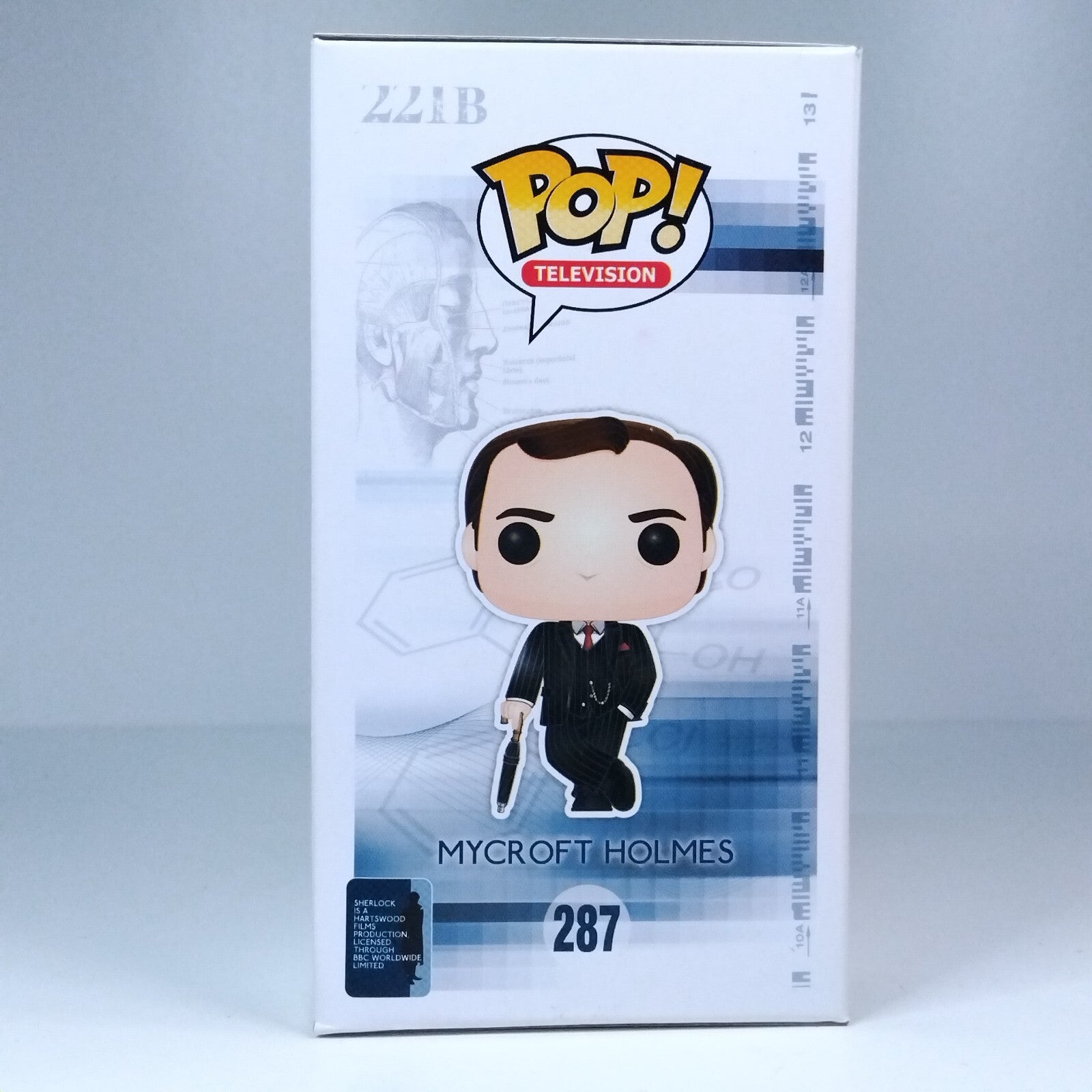 Funko Pop! TV Sherlock Mycroft Holmes Signed Mark Gatiss COA #287 WS