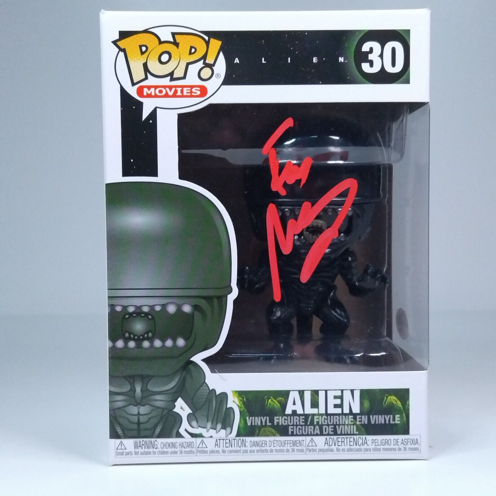 Funko Pop! Movies Horror Alien Director Signed Fede Alvarez COA #30 WS