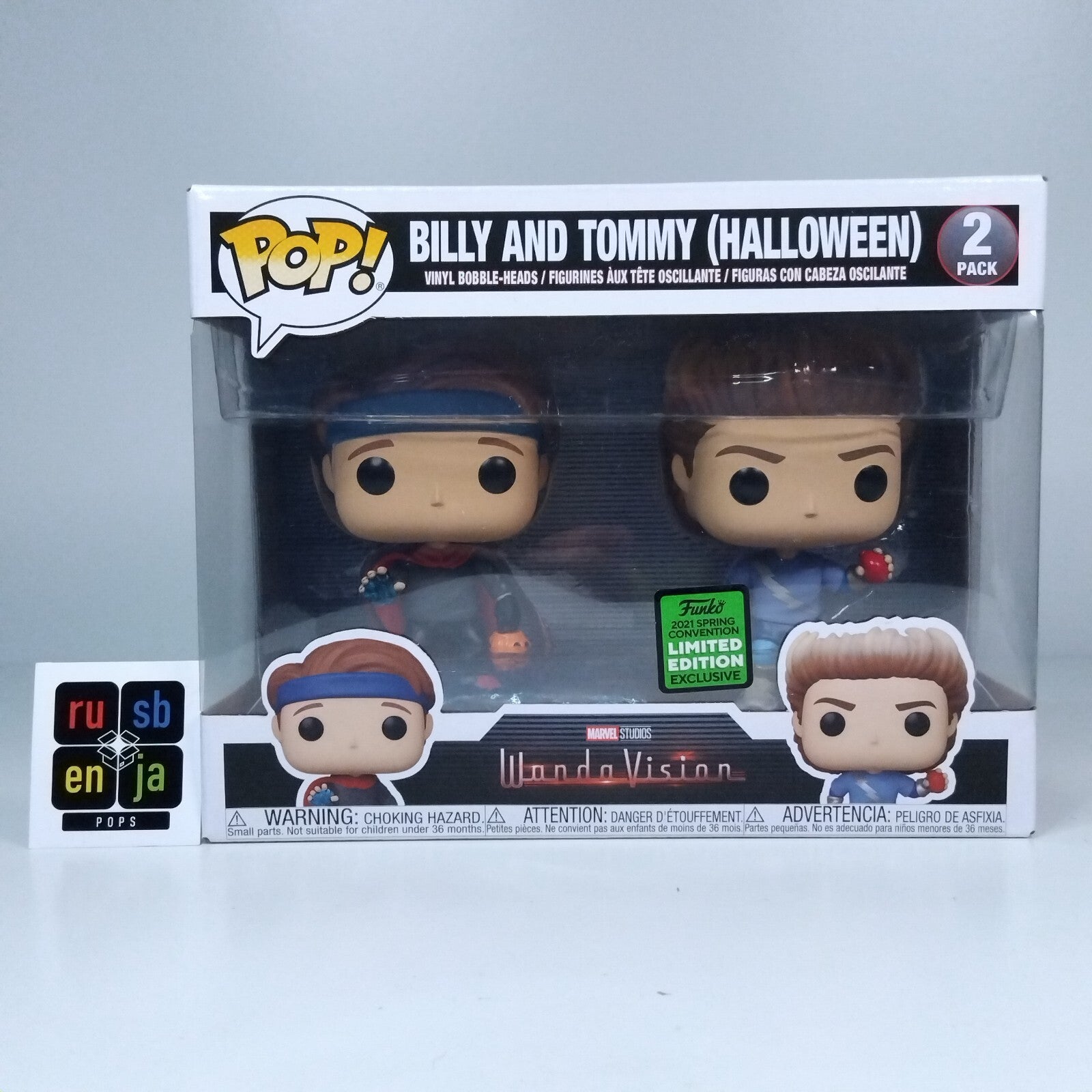 Funko Pop! Marvel Wandavision Billy and Tommy Halloween Limited Edition 2 Pack