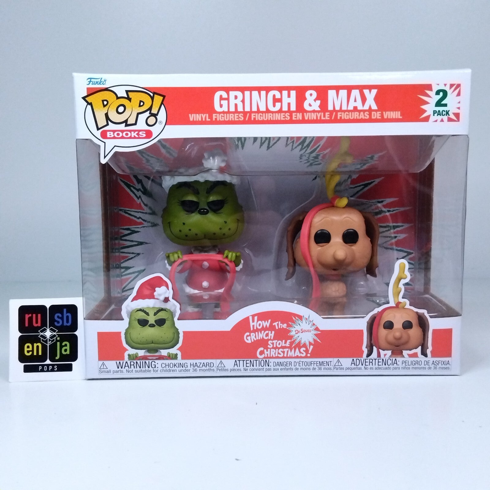 Funko Pop! Books Movies The Grinch & Max 2 Pack