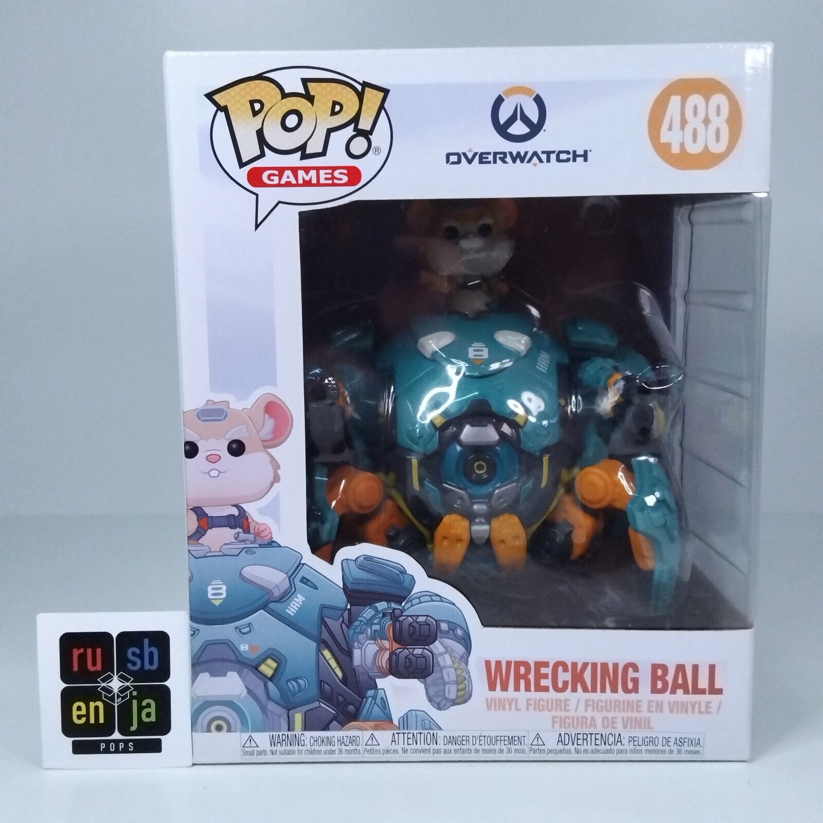 Funko Pop! Games Overwatch Wrecking Ball 6" Inch #488