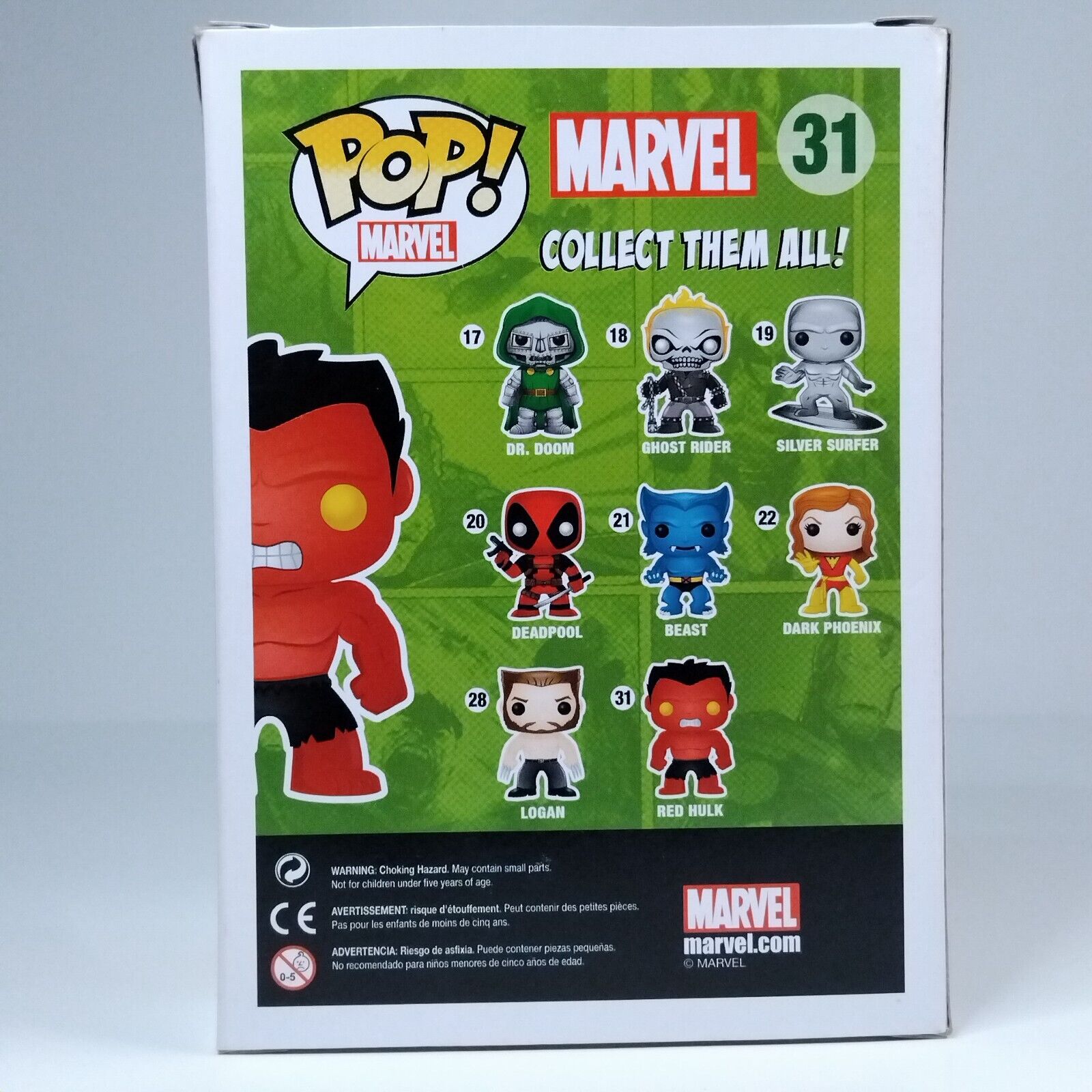 Funko Pop! Marvel Red Hulk #31 BOX DAMAGE