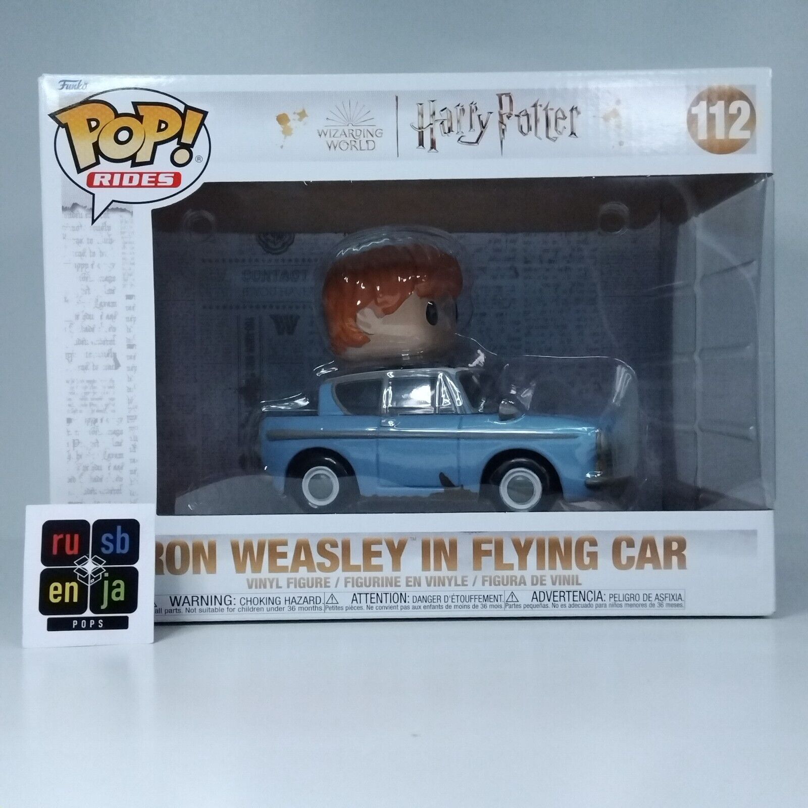 Funko Pop! Harry Potter Rides Ron Weasley in Flying Car #112