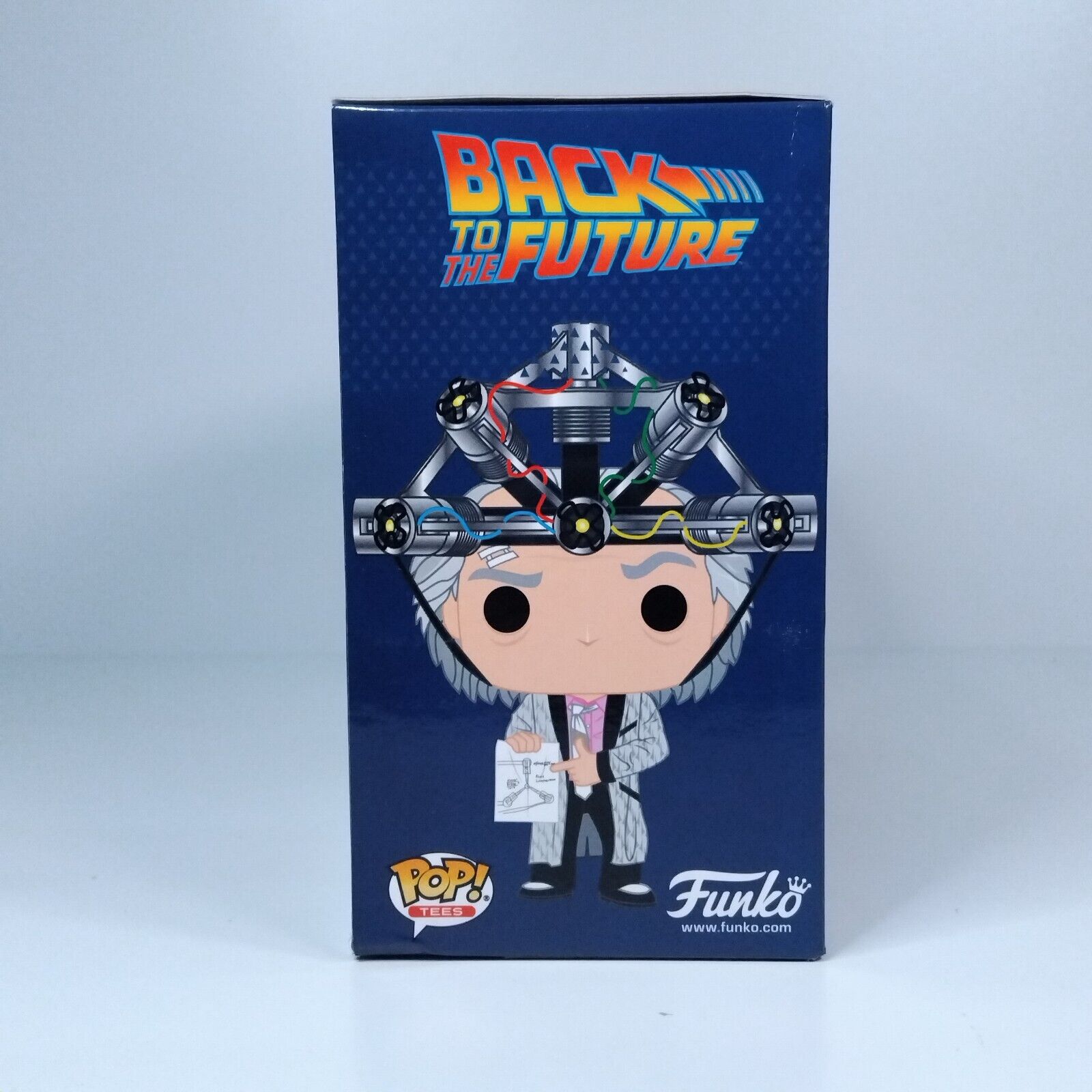 Funko Pop! Movies Back to the Future Doc with Helmet Glows with XL Tee #959