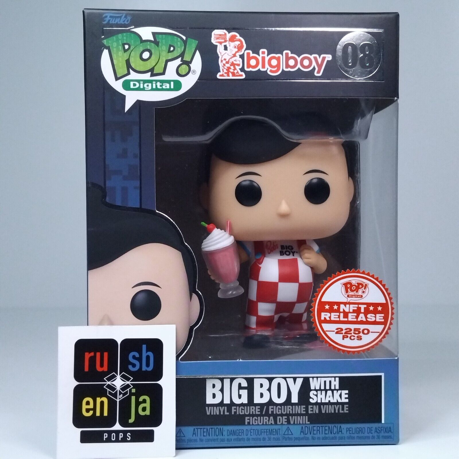 Funko Pop! Digital Ad Icons Big Boy with Shake 2,250 Pcs #08