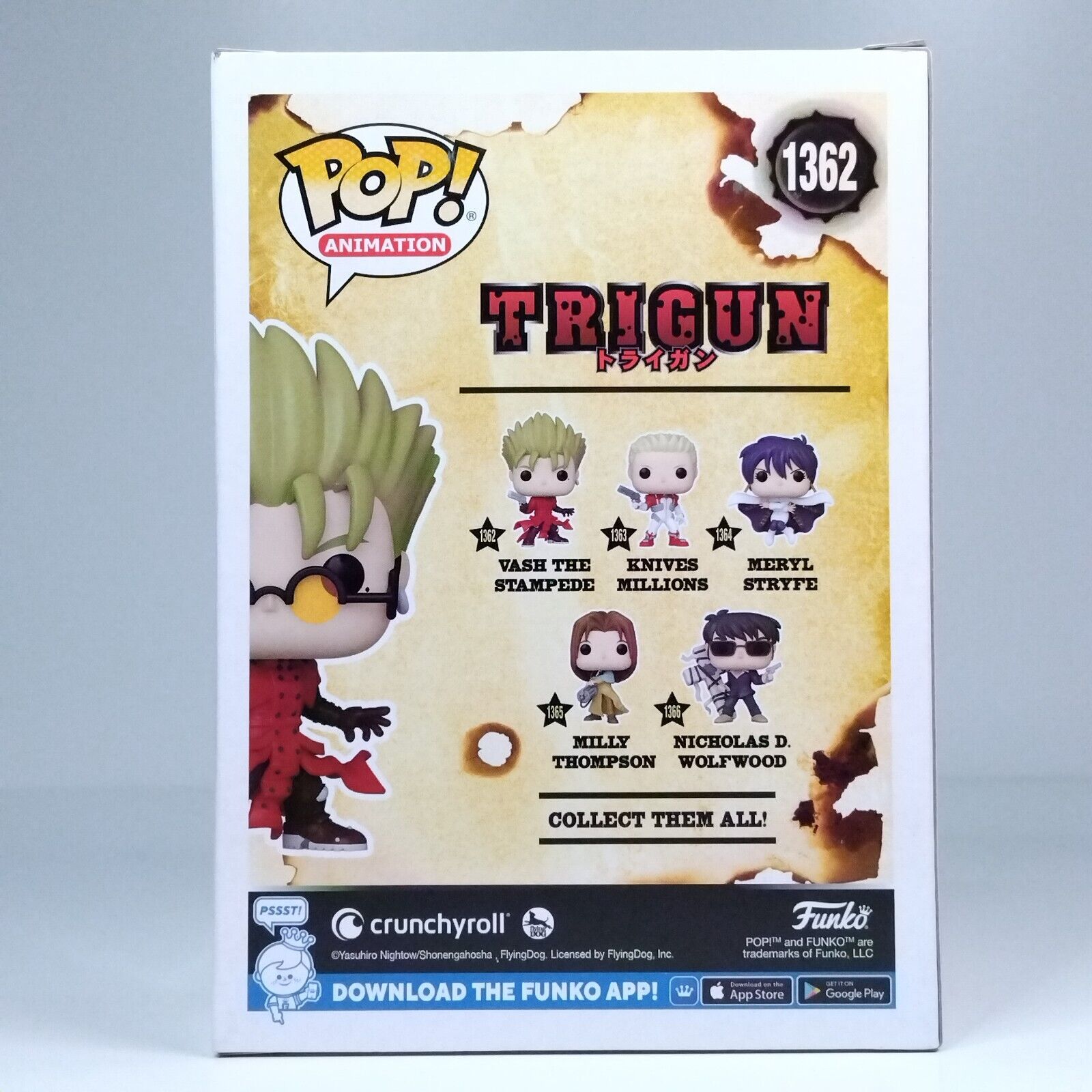 Funko Pop! Anime Trigun Vash the Stampede Chase #1362