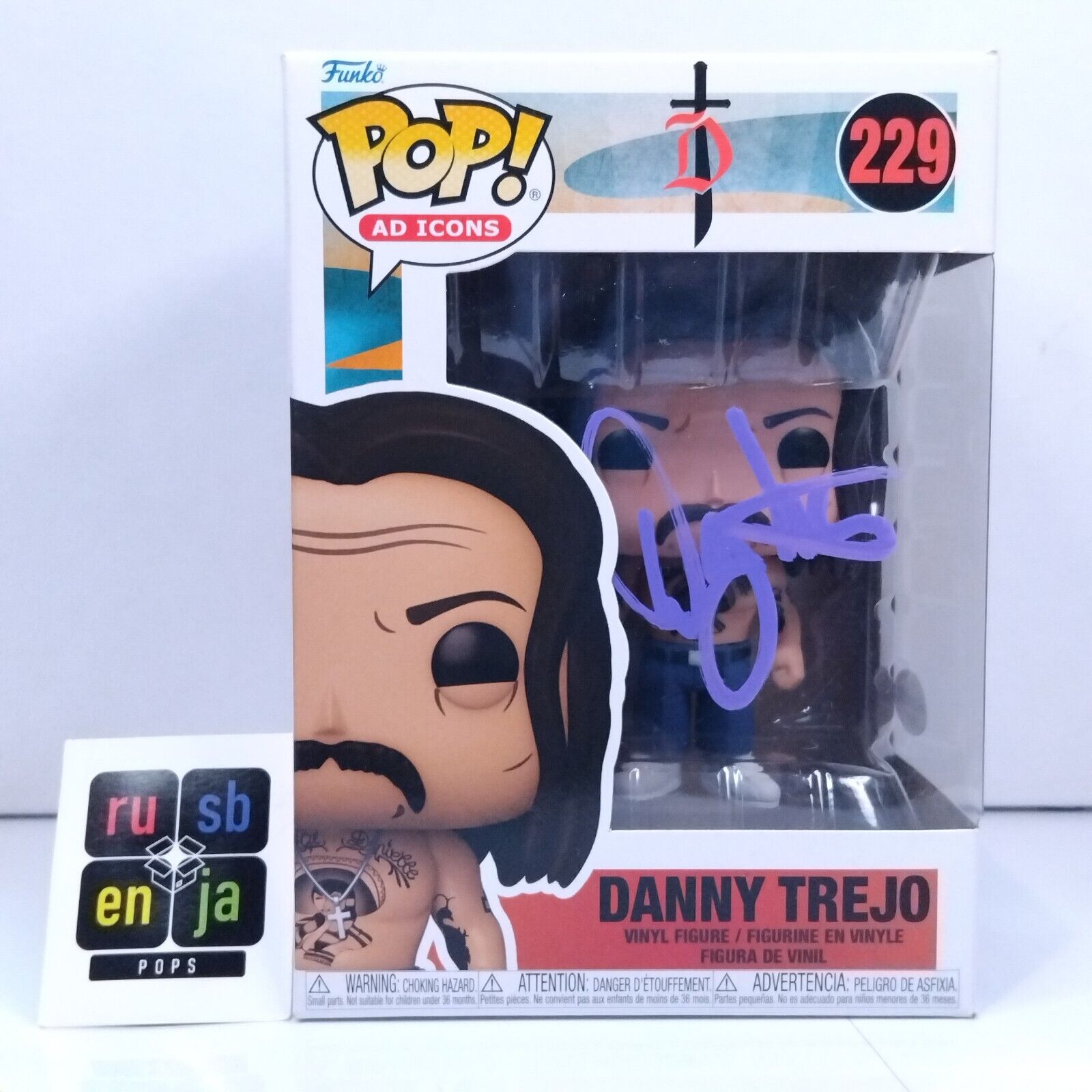 Funko Pop! Ad Icons Danny Trejo Signed COA #229 WS