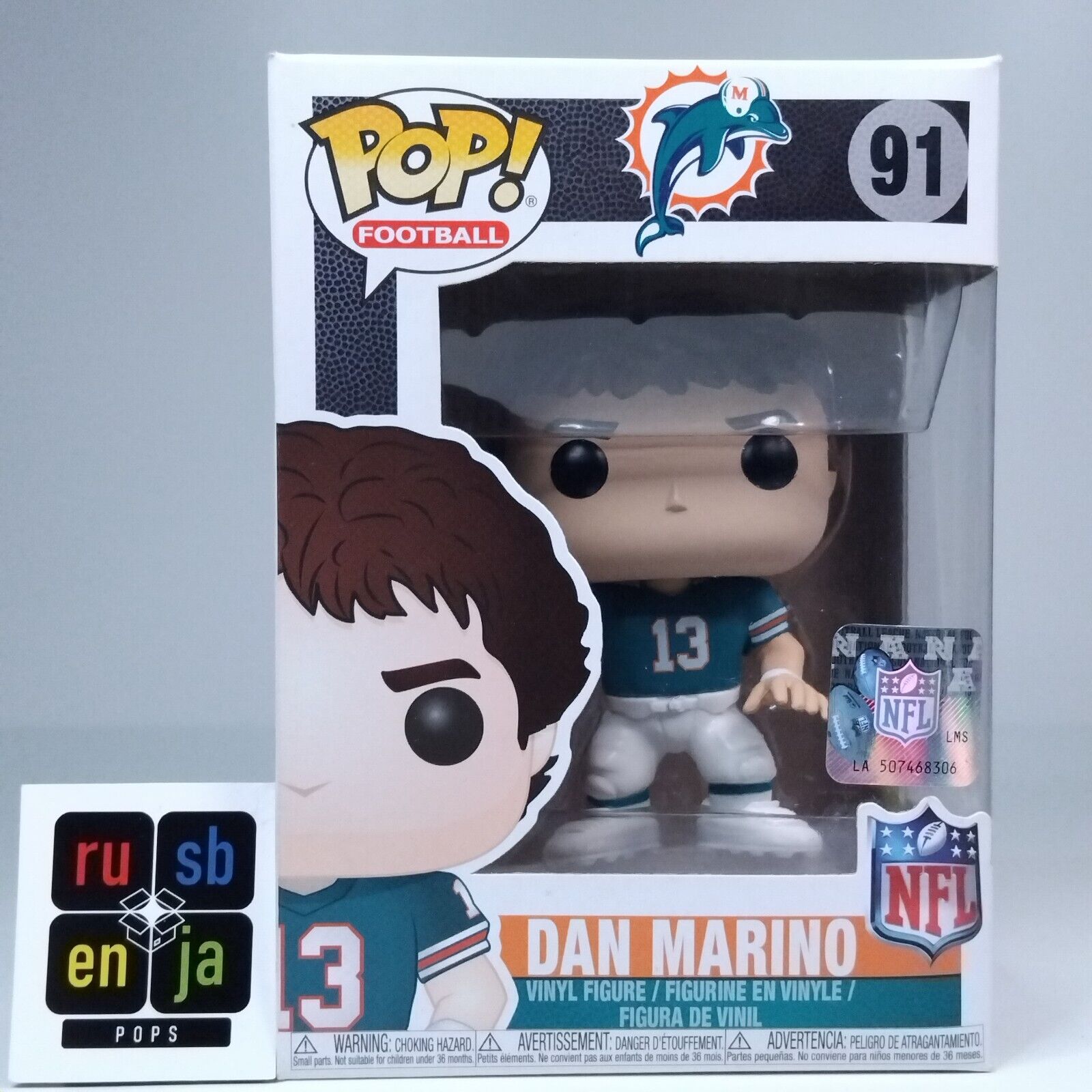 Funko Pop! Sports Football NFL Dolphins Dan Marino #91