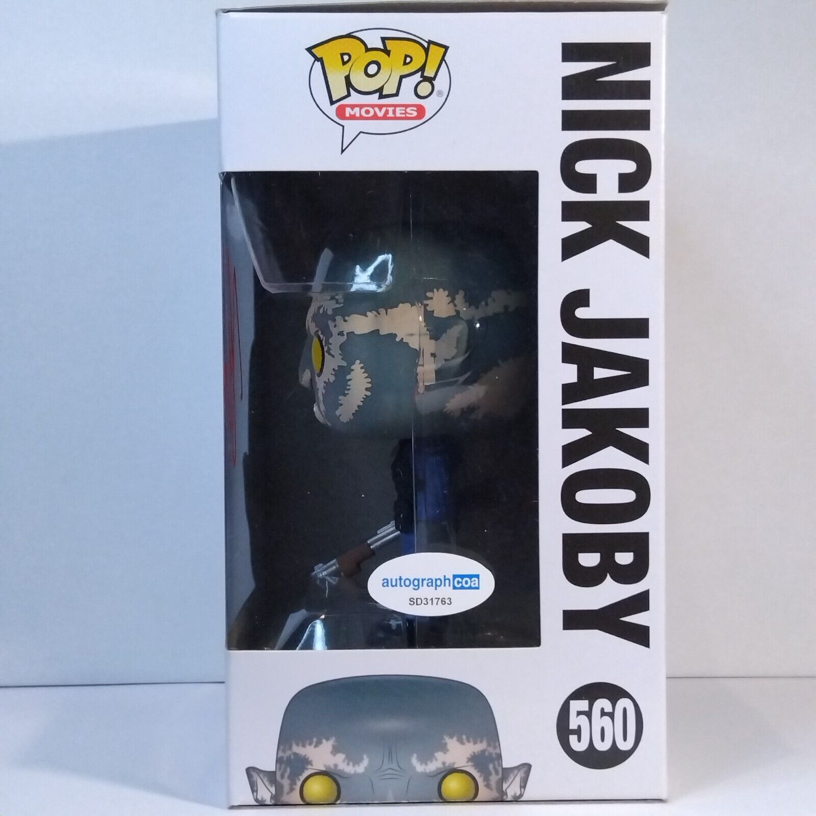 Funko Pop! Movies Bright Nick Jakoby Signed Joel Edgerton COA #560 WS