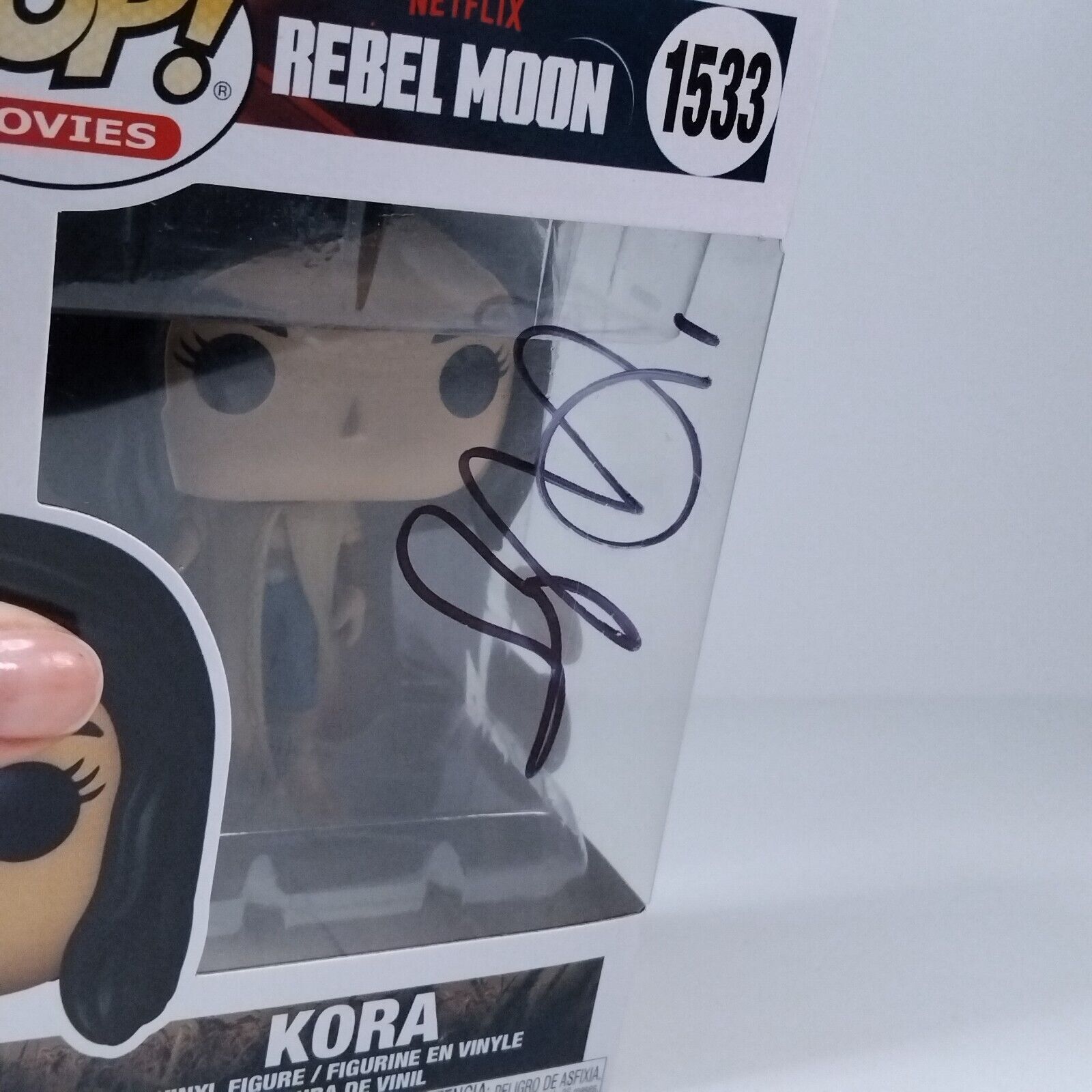 Funko Pop! Movies Rebel Moon Kora Signed Sofia Boutella COA #1533 WS