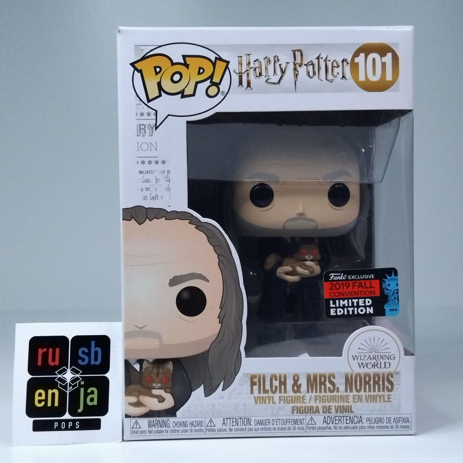 Funko Pop! Harry Potter Filch & Mrs. Norris Limited Edition #101