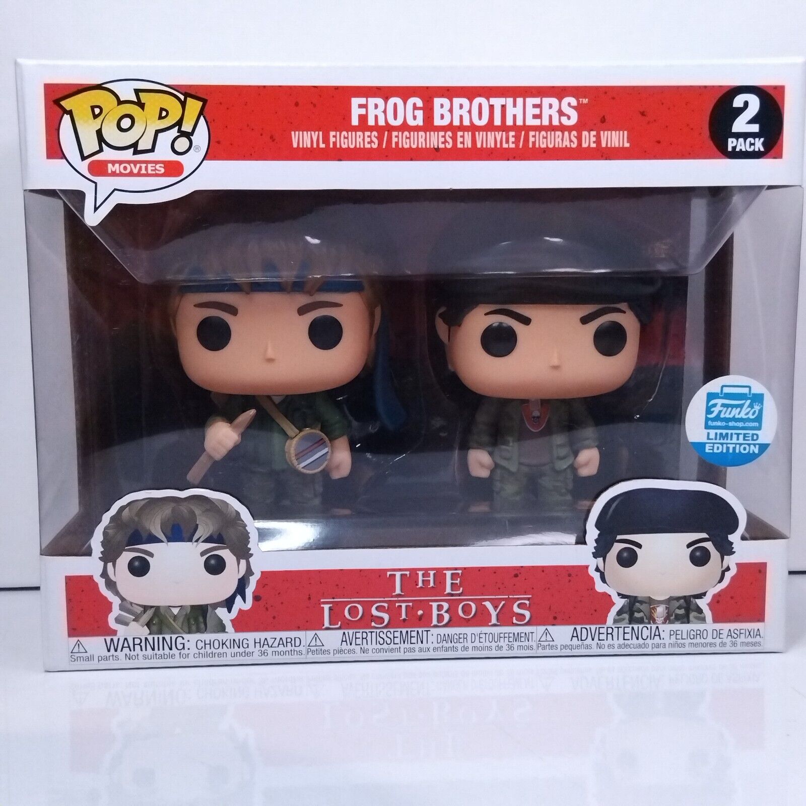 Funko Pop! Movies The Lost Boys Frog Brothers Limited Edition 2 Pack