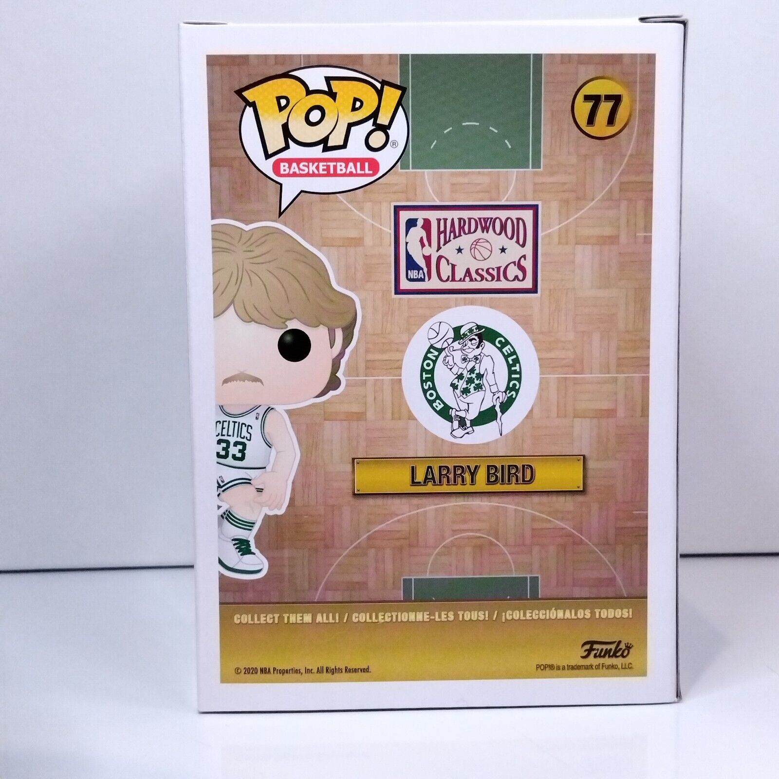 Funko Pop! Sports NBA Basketball Larry Bird Signed 7BAP COA #77