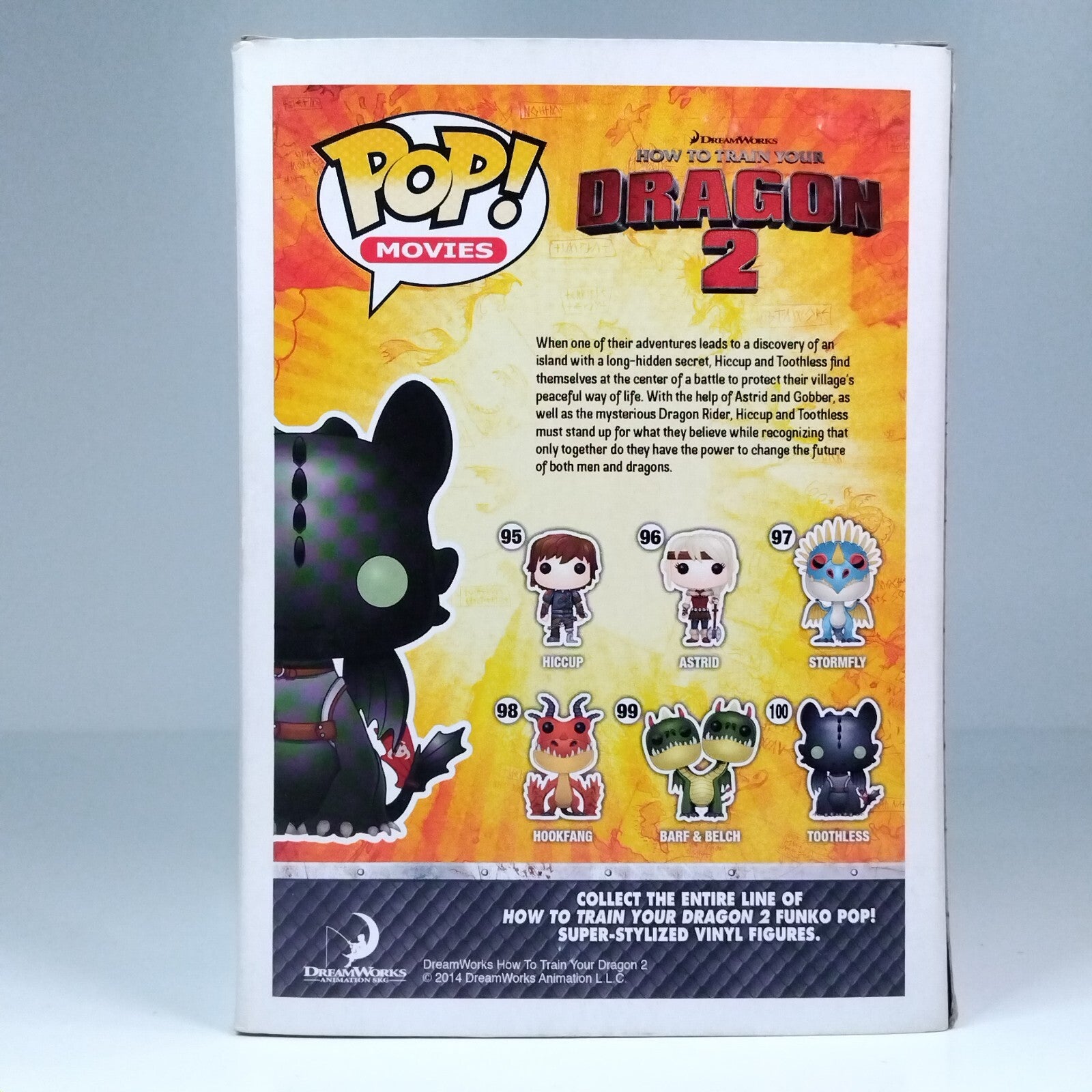 Funko Pop! Movies How To Train Your Dragon 2 Toothless Metallic Hot Topic #100