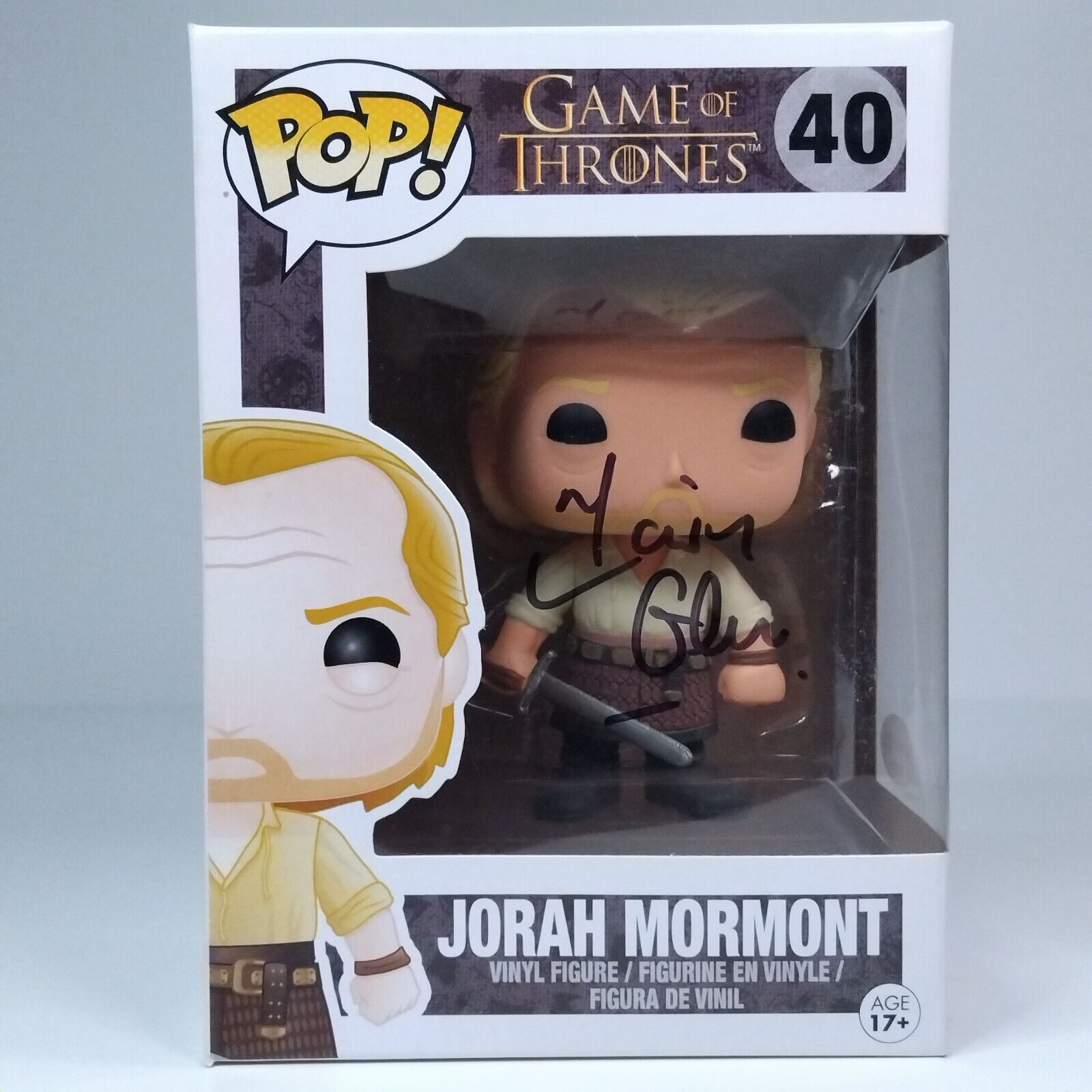 Funko Pop! TV Game of Thrones Jorah Mormont Iain Glen COA #40