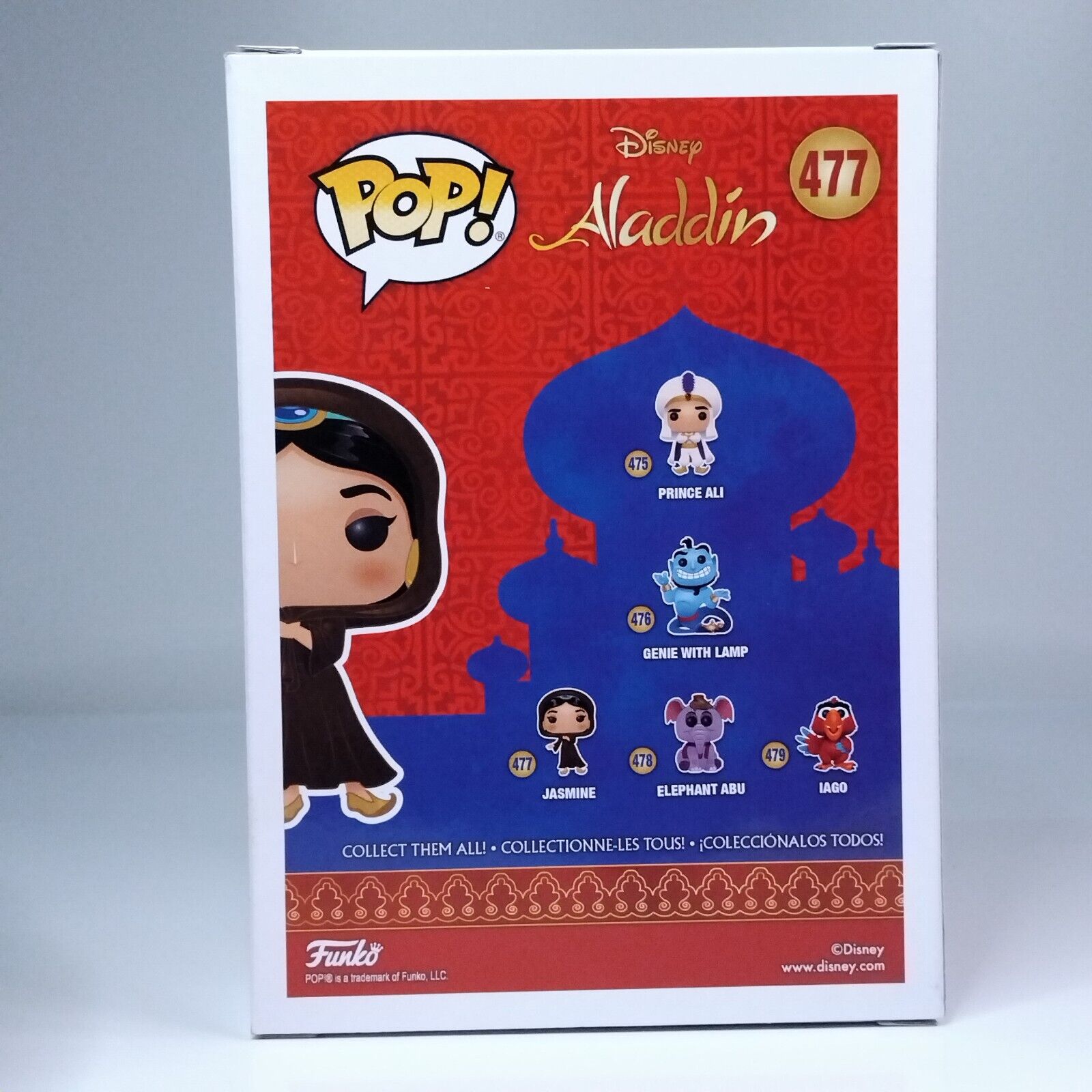 Funko Pop! Disney Aladin Princess Jasmine Signed Linda Larkin COA #477 WS