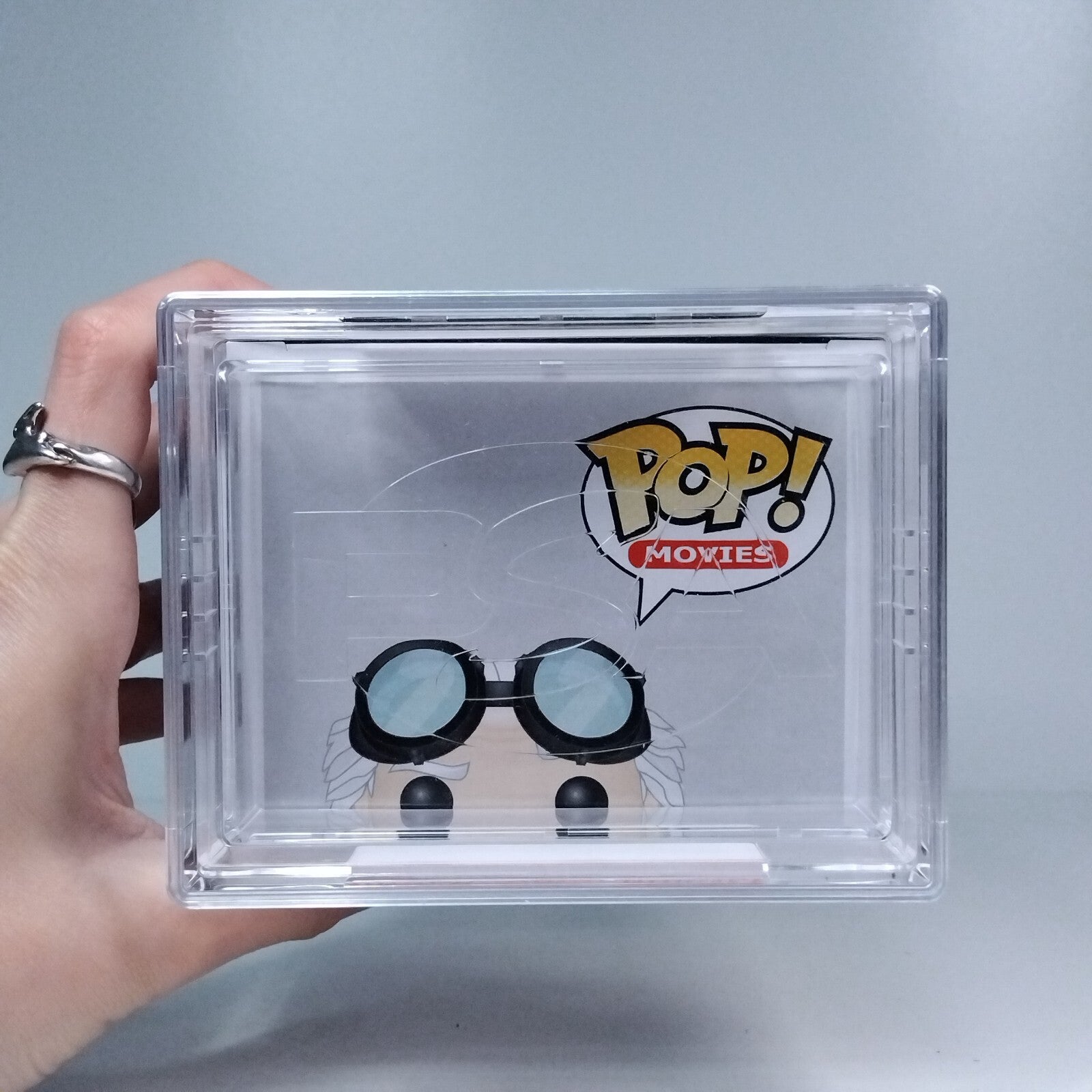 Funko Pop! Back Future Emmett Brown Glows Signed Christopher Lloyd PSA 8.5 #62