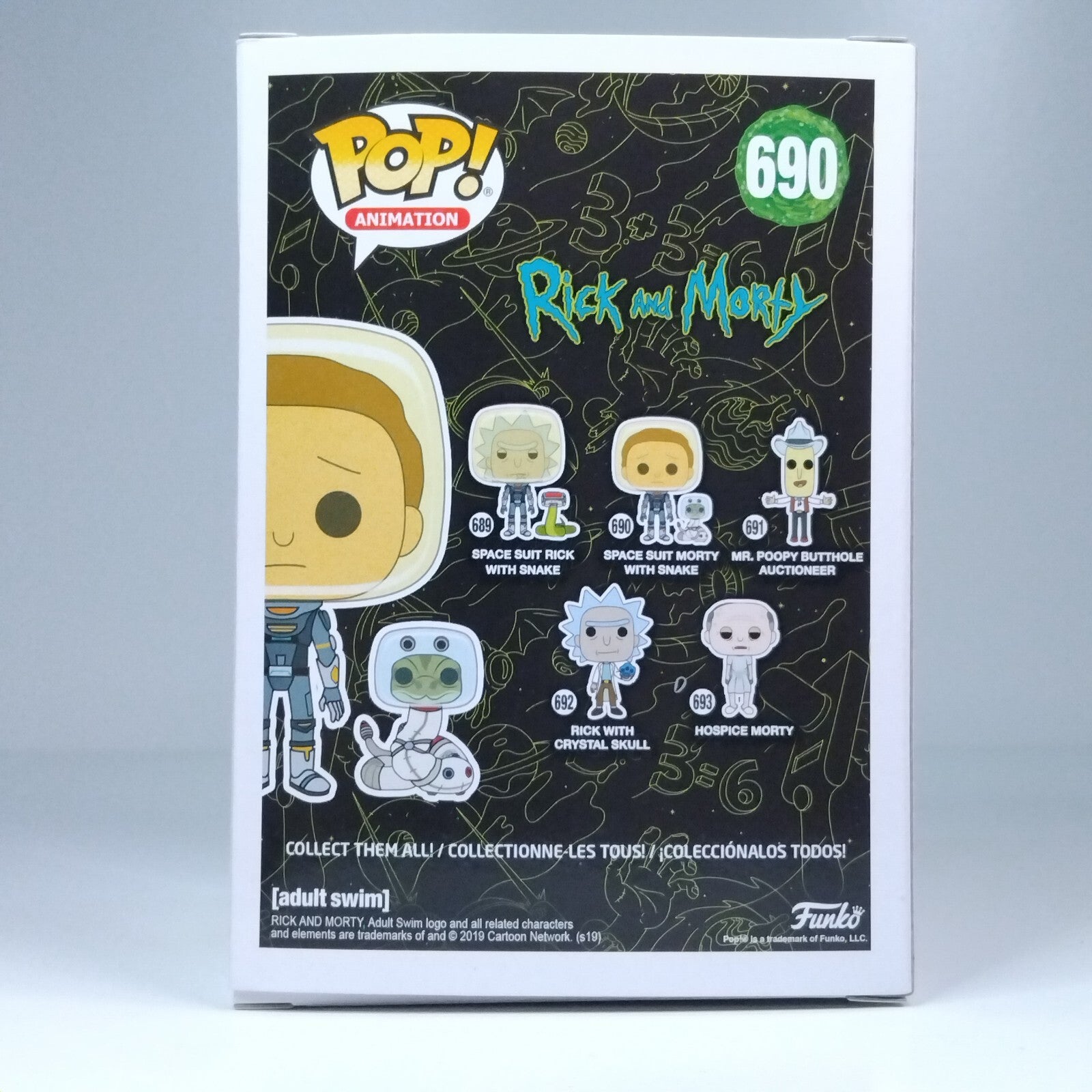Funko Pop! Animation Rick and Morty - Space Suit Morty with Snake #690