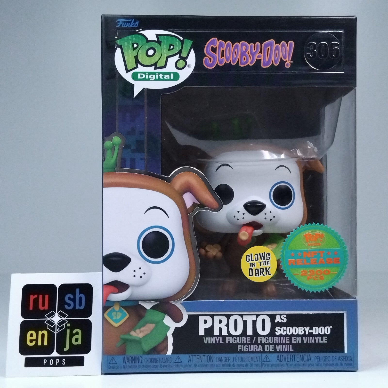 Funko Pop! Digital Animation Proto as Scooby-Doo Glows 2,300 Pcs #306