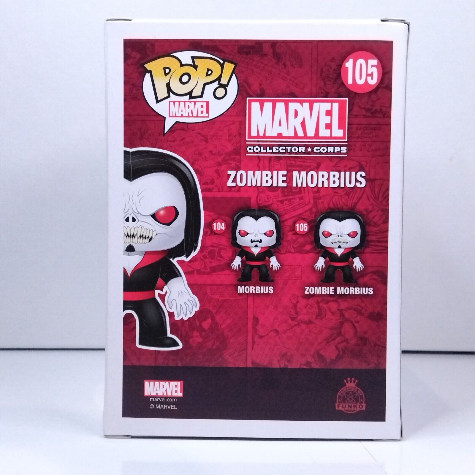 Funko Pop! Marvel Zombie Morbius Signed Jared Leto COA #105 WS