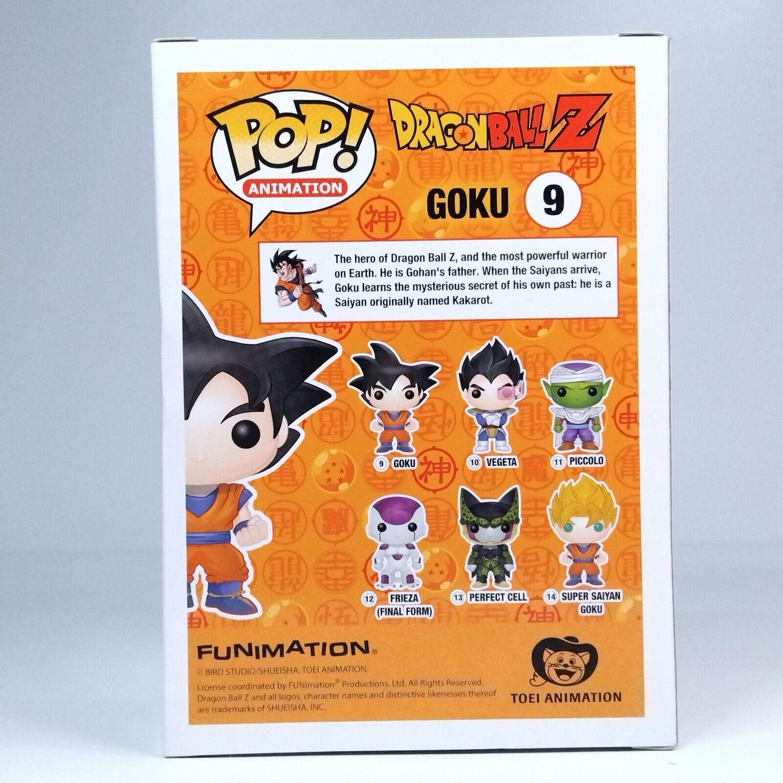 Funko Pop! Anime DBZ Dragonball Z Goku #9