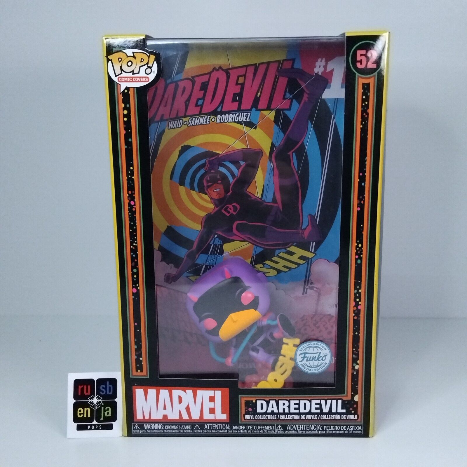 Funko Pop! Marvel Blacklight Comic Covers Daredevil Special Edition #52