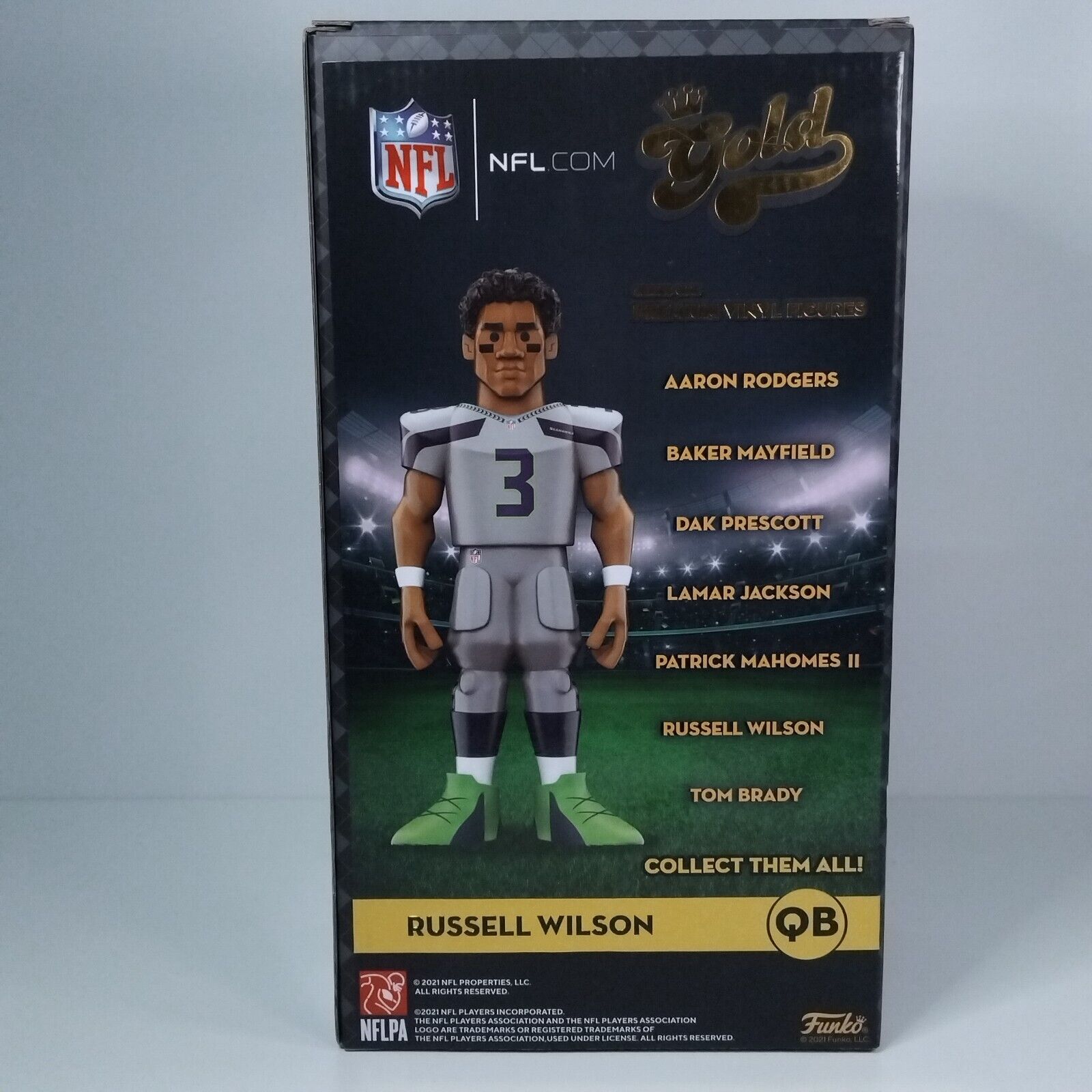 Funko Pop! Sports NFL Football Gold Russell Wilson Grey 10 " Inch 1,500 Pcs