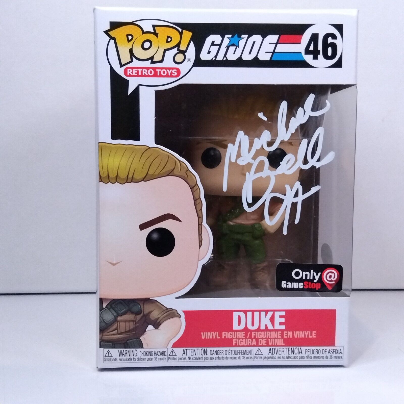 Funko Pop! Retro Toys GI Joe Duke Signed Michael Bell COA #46 WS