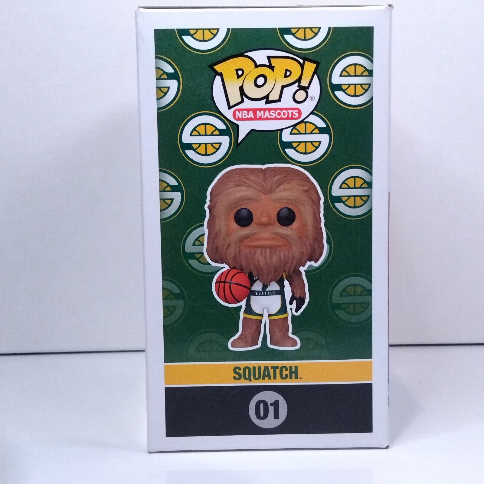 Funko Pop! Sports NBA Sonics Squatch Signed Shawn Kemp COA #01