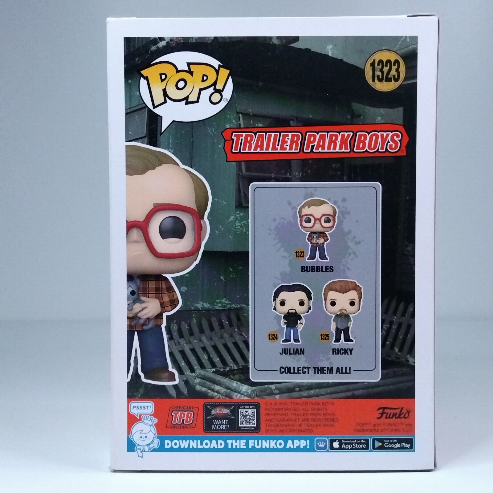 Funko Pop! TV Trailer Park Boys Bubbles Signed Mike Smith COA #1323 WS