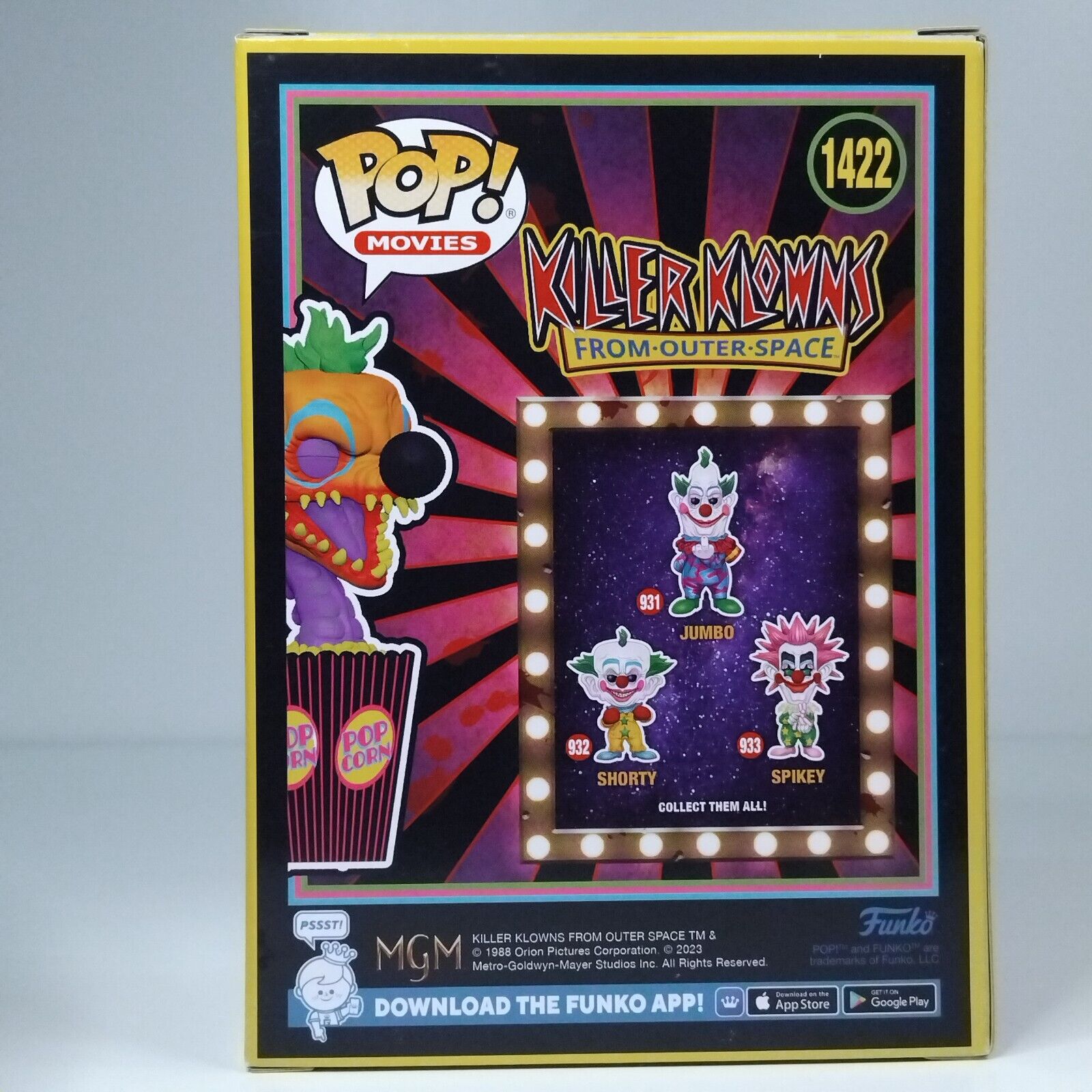 Funko Pop! Movies Horror Blacklight Killer Klowns Baby Klown #1422