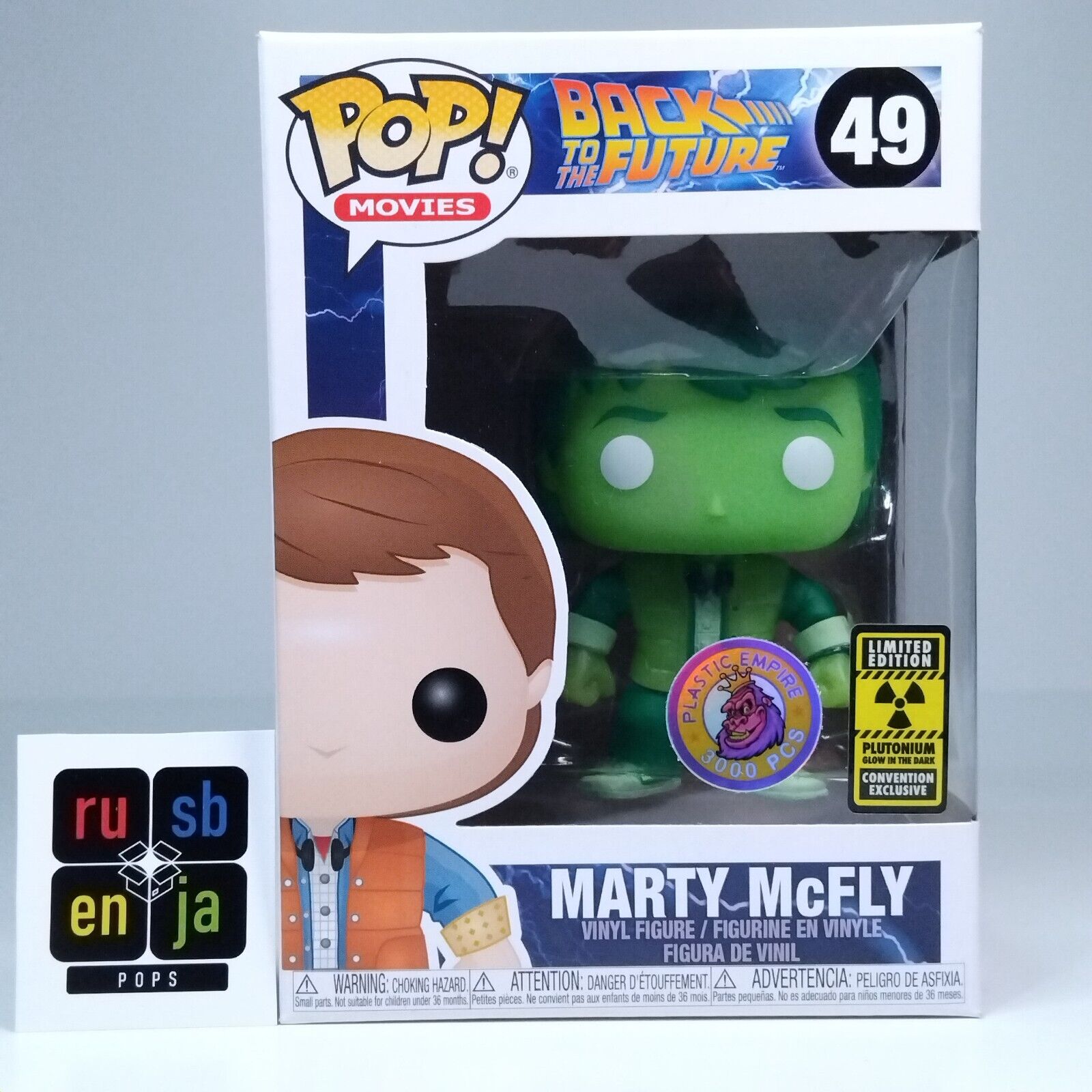 Funko Pop! Back to the Future Marty McFly Plutonium Plastic Empire 3,000 Pcs #49